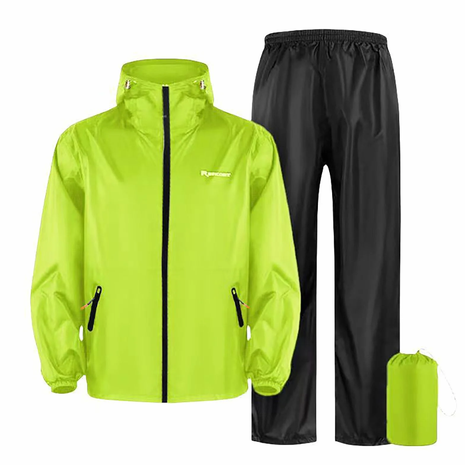Generisch Protection contre la pluie - Équipement de vélo de moto résistant - Imperméable complet - Pantalon - Vêtement de cyclisme d'extérieur