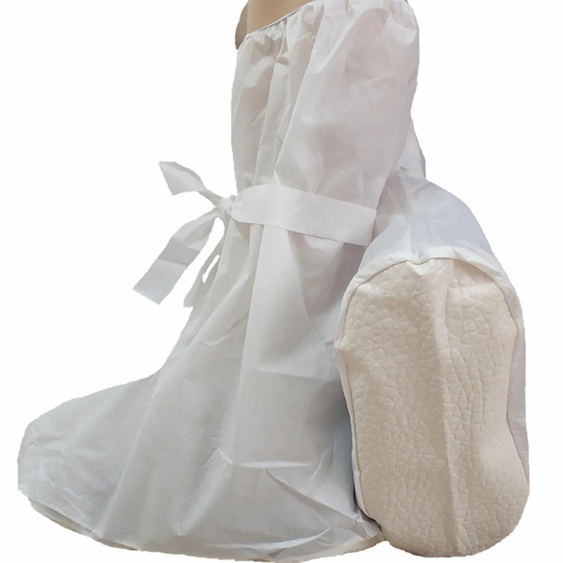 Gima - Couvre-bottes, couvre-chaussures, semelle antidérapante, microporeux, jetables, adhérents, protecteurs, anti-poussière, avec lacets, bord élastique, type 5B-6B EN 14126, EPI classe III, 40 pcs