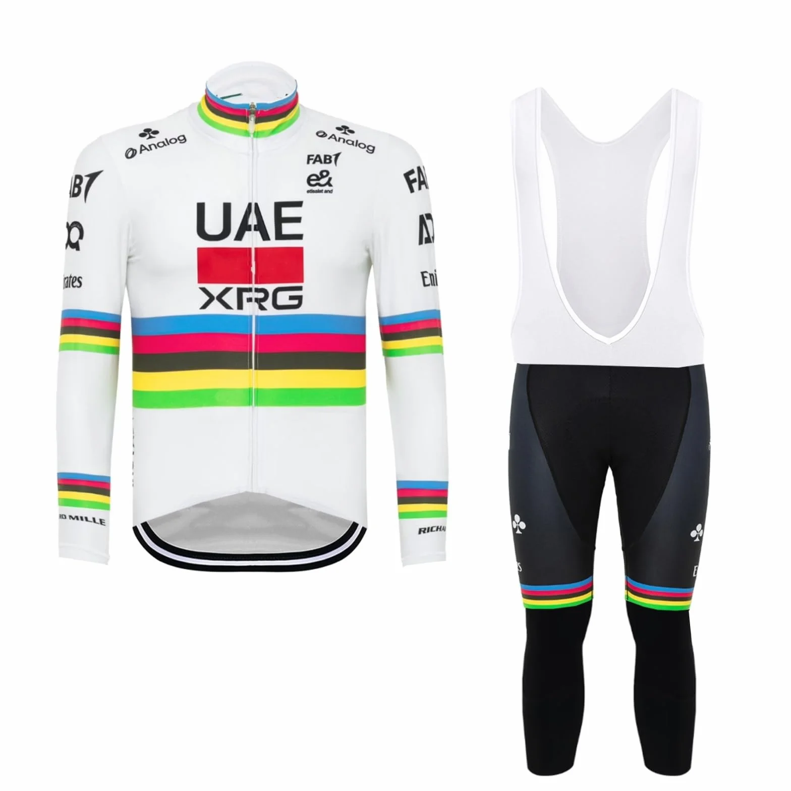 2025 pro Équipe Hiver Thermal Fleece Ensemble de maillots de cyclisme à manches longues,Vestes de vélo plus chaudes pour hommes Vêtements de vélo BIB Collants Kits