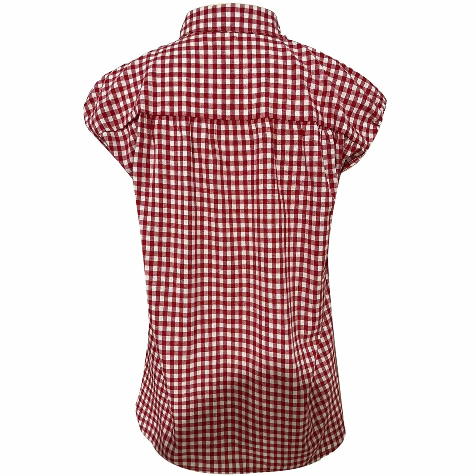 Chemise A Carreaux Femme Col Revers- Chemise Manche Courte Coupe Slim Décontracté Classiques Confortable Vintage Blouse Chic Et Élégants De Tous Les Jours Passe-Partout Basique Haut