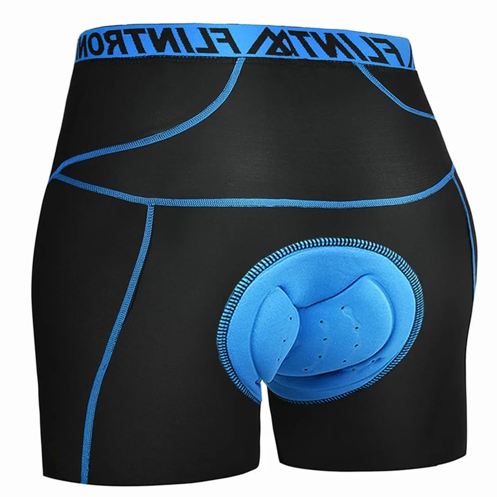 flintronic Cuissard de Cyclisme Homme, Men's 4D rembourré pour Vélo sous-vêtements Shorts, sous-vêtement de Cyclisme VTT, Super Léger et Séchage Rapide
