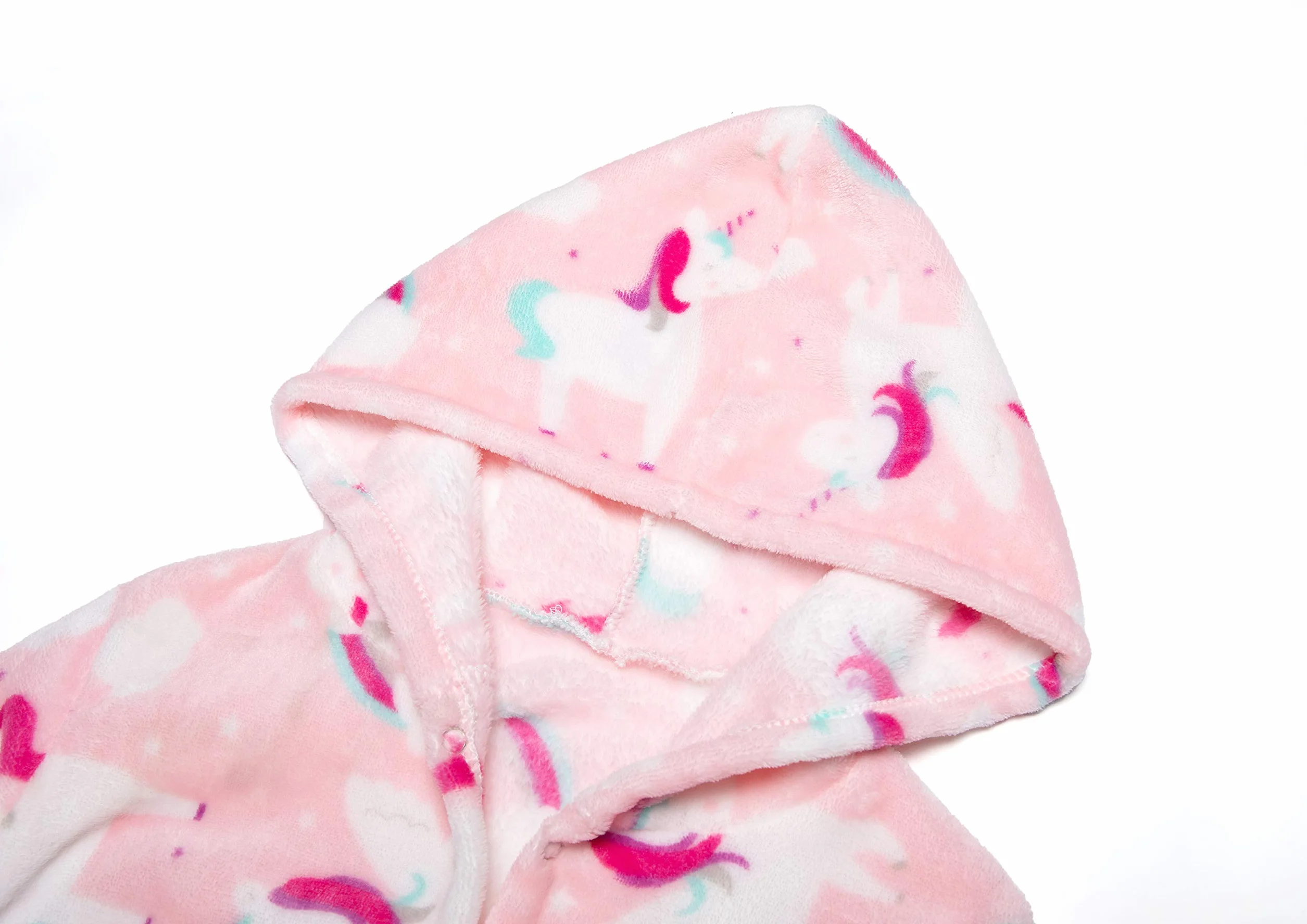 Lodunsyr Peignoirs de Bain Enfant Vêtements de Nuit Garçon Fille Peignoir Ultra Doux et Léger Serviette de Bain Capuche 2-9 Ans