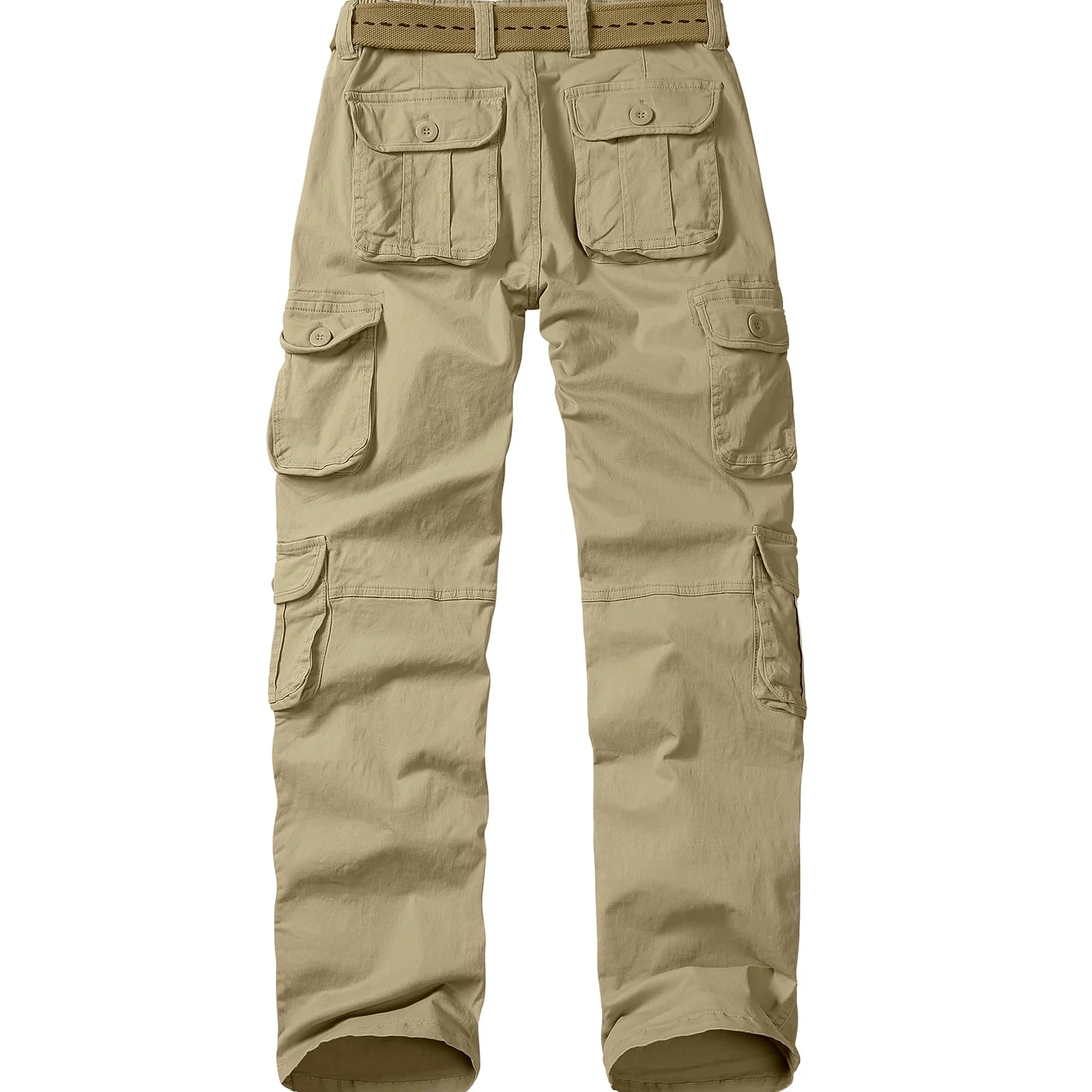 Pantalon cargo pour femme - Pantalon de travail - Pantalon d'extérieur stretch - Pantalon de randonnée - Pantalon d'été léger - Multi poches - Pantalon militaire - Coupe décontractée