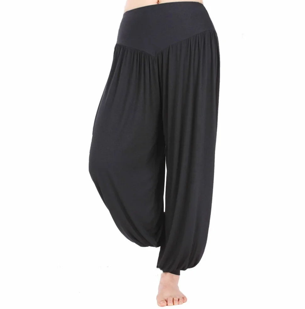 Hoerev Spandex Modal Pantalon Harem Yoga Pilates