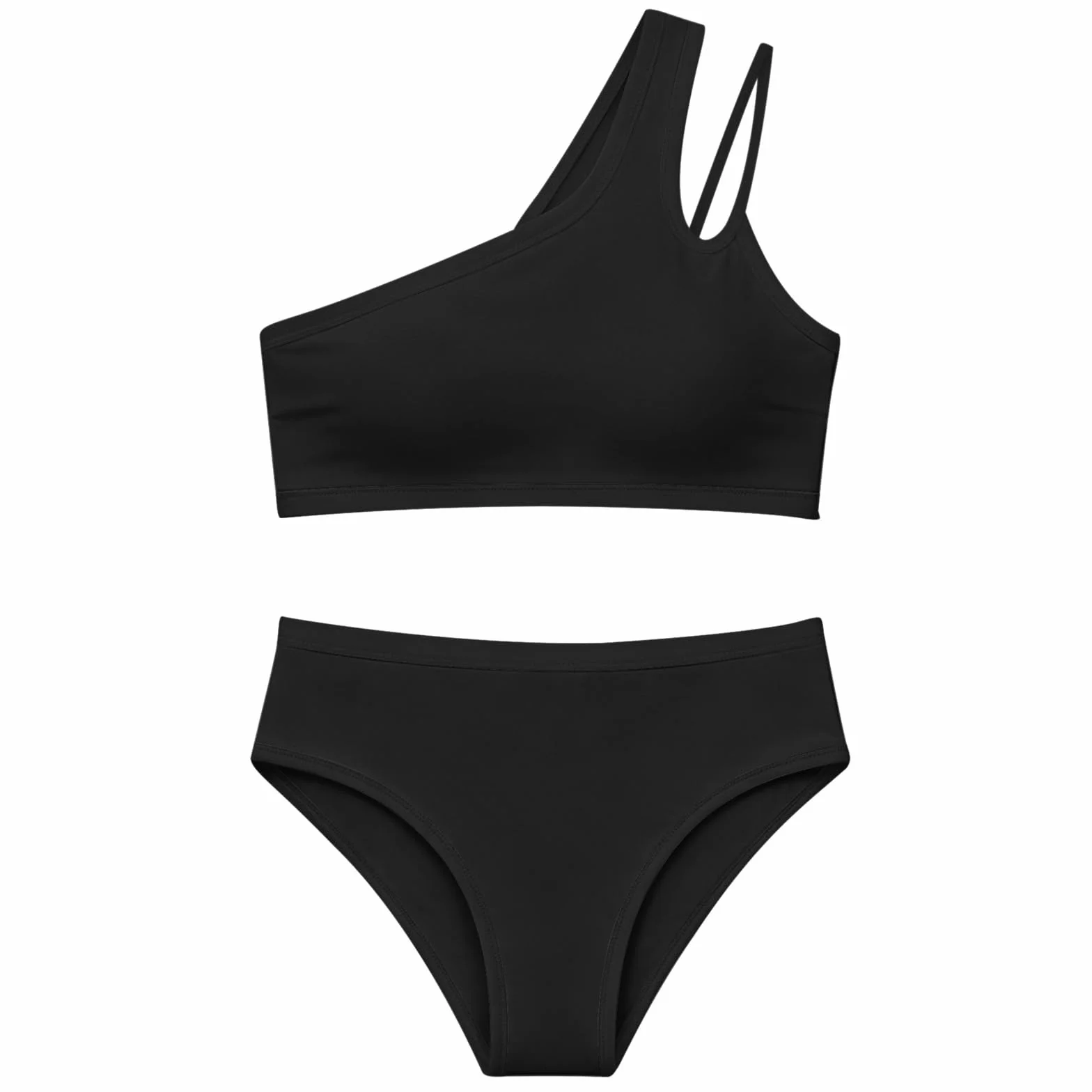 Maillot De Bain Ado Fille 2 Piece Shorty Bikini Ensemble Bikini Hauts Maillots et Tanga Bas Mignon Adolescente Enfant Fille Ete Beachwear Plage Natation Piscine pour 7-16 Ans