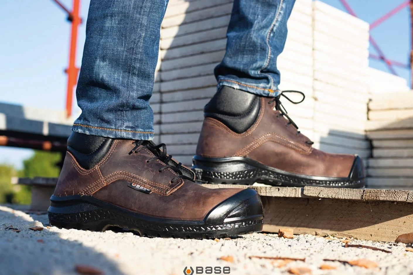 Base Protection, Be-Browny Top Botte de Sécurité pour Femmes et Hommes, Marron, Taille 45
