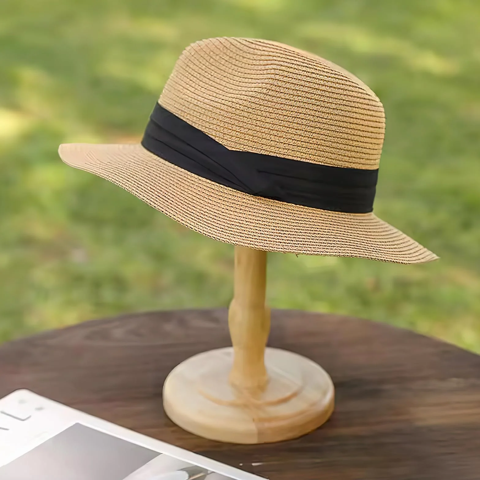Chapeau Fedoras Panama en Paille à Large Bord UPF 50 Pliable Homme Femme Lot de 6