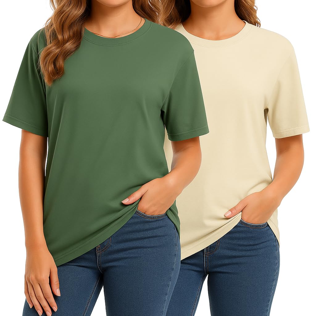 Women's Premium Combed Cotton Crewneck Tee