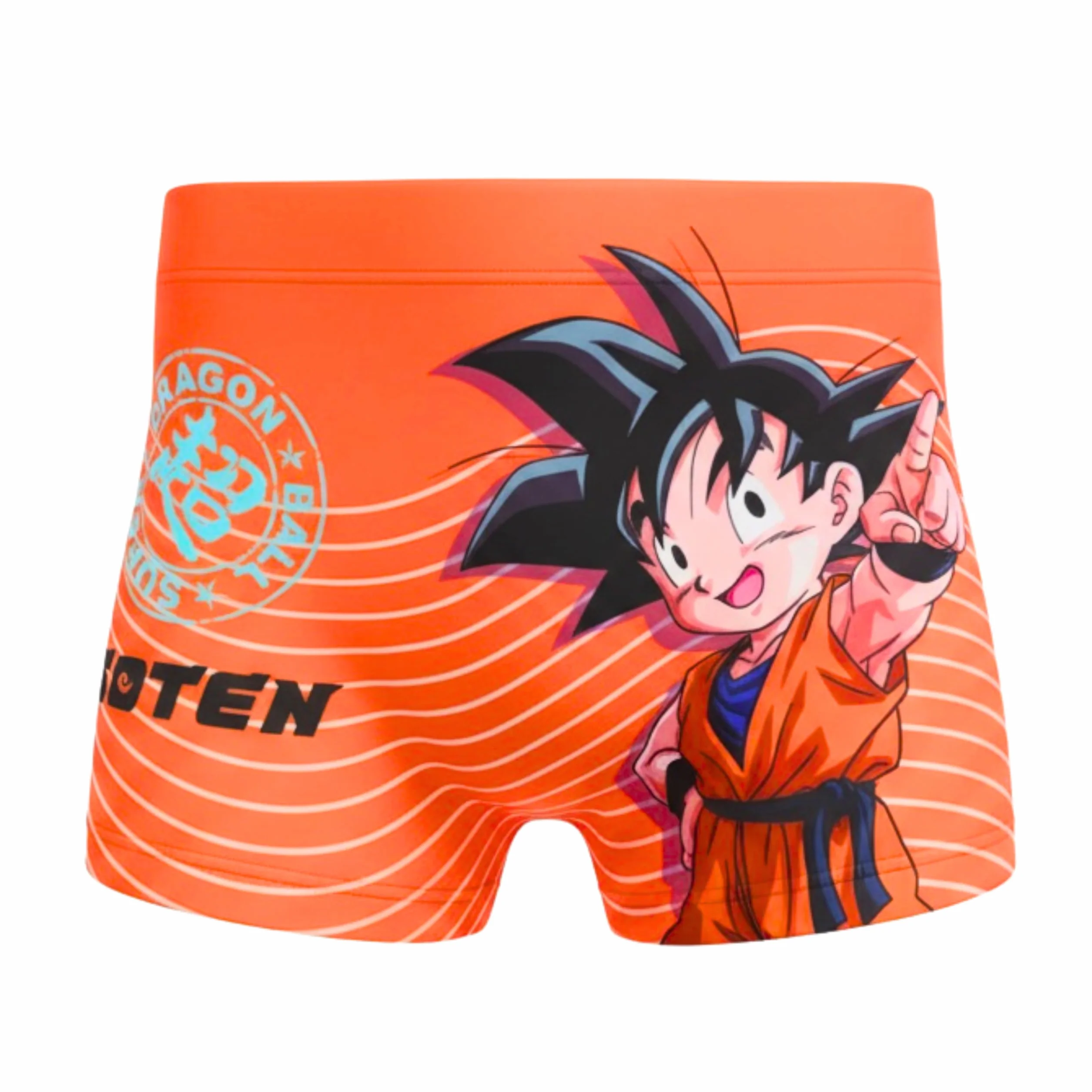 Dragon Ball Z Shorts de Bain Garçon, Goten Maillot de Bain Boxer pour Enfant, Tailles 4 à 12 Ans