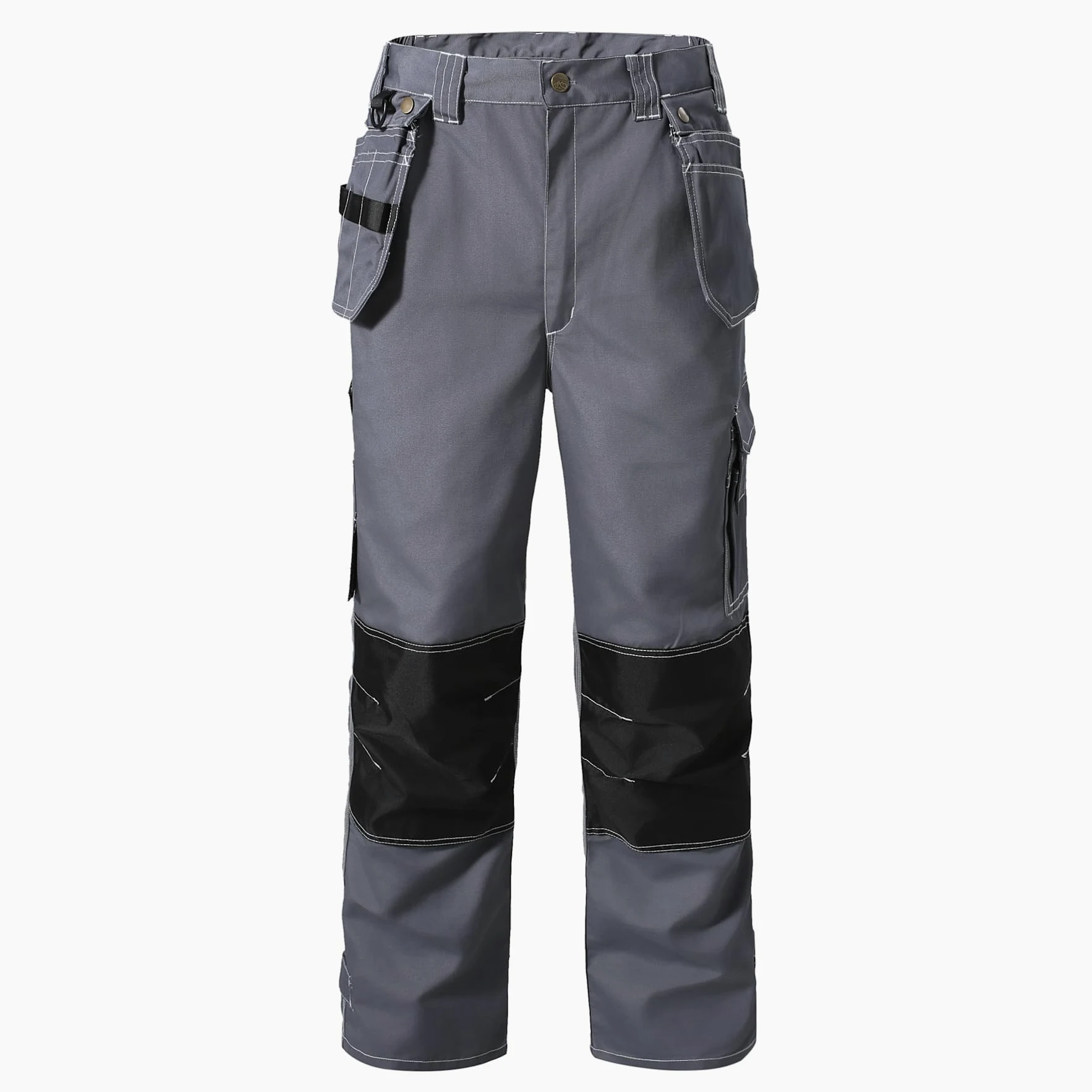 YOUTHUP Pantalon de Travail Homme Multipoches Résistant Pantalon de Sécurité pour l’Extérieur Durable Renforcé aux Genoux