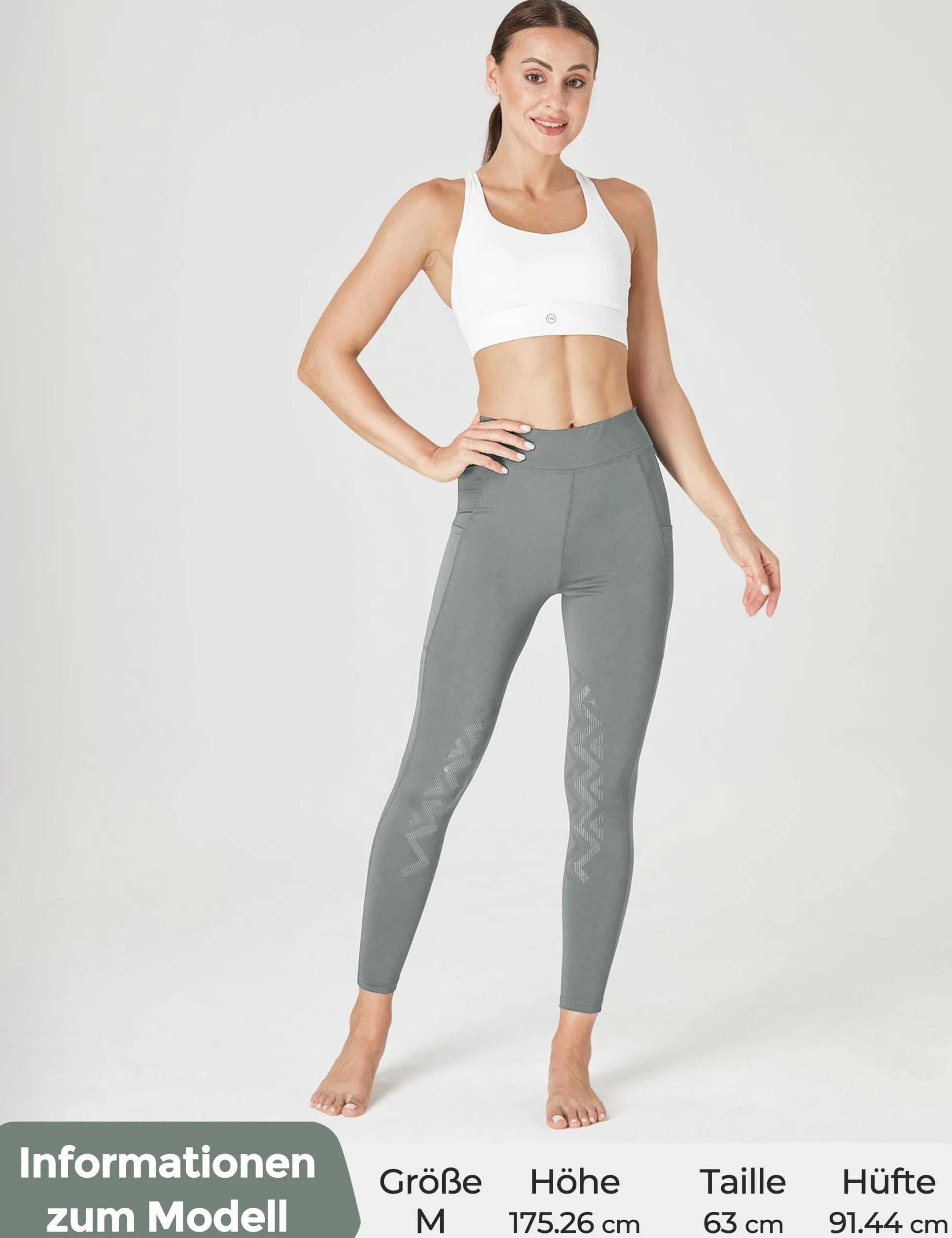 FitsT4 Sports Pantalon d'équitation pour femme avec genoux antidérapants, taille haute et poches latérales, respirant et élastique, pour l'école d'équitation et le cyclisme au printemps et en été