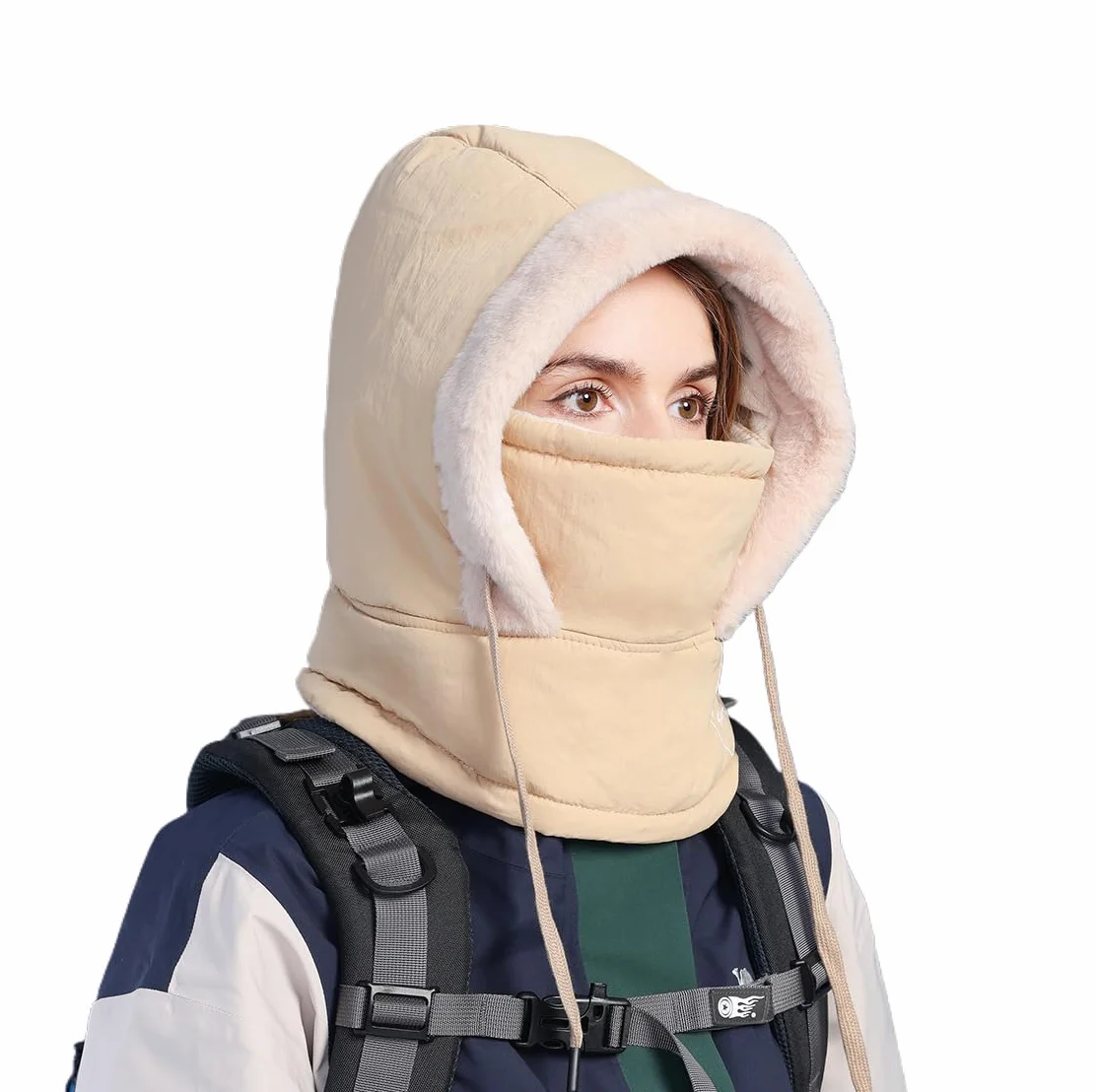 YAMEE Cagoule Femme Imperméable,Cagoule Ski Homme Réglable Chaud,Chapeau Balaclava Hiver Anti-Vent