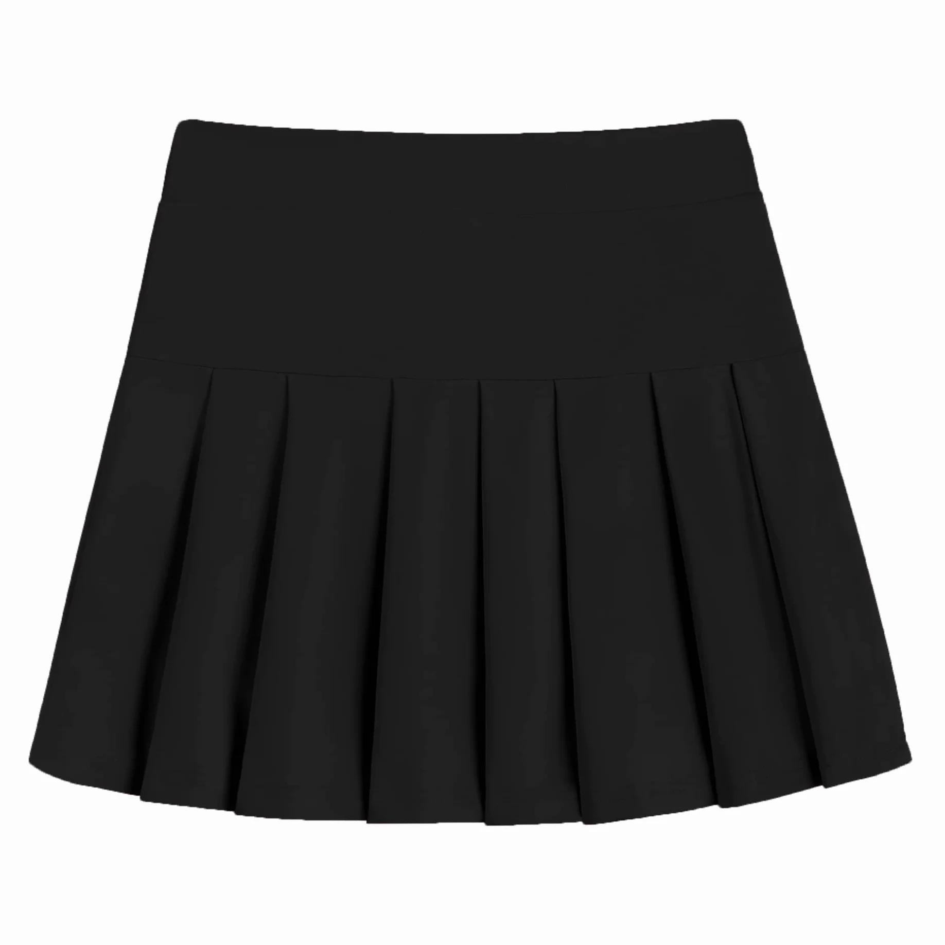 Arshiner Fille Jupe de Tennis Jupe Plissée Taille Haute Jupe de Golf Unie pour Enfants Jupe de Sport avec Poches Pantalon Intérieur Pantalon d'uniforme Scolaire Décontracté Jupe 6-13 Ans