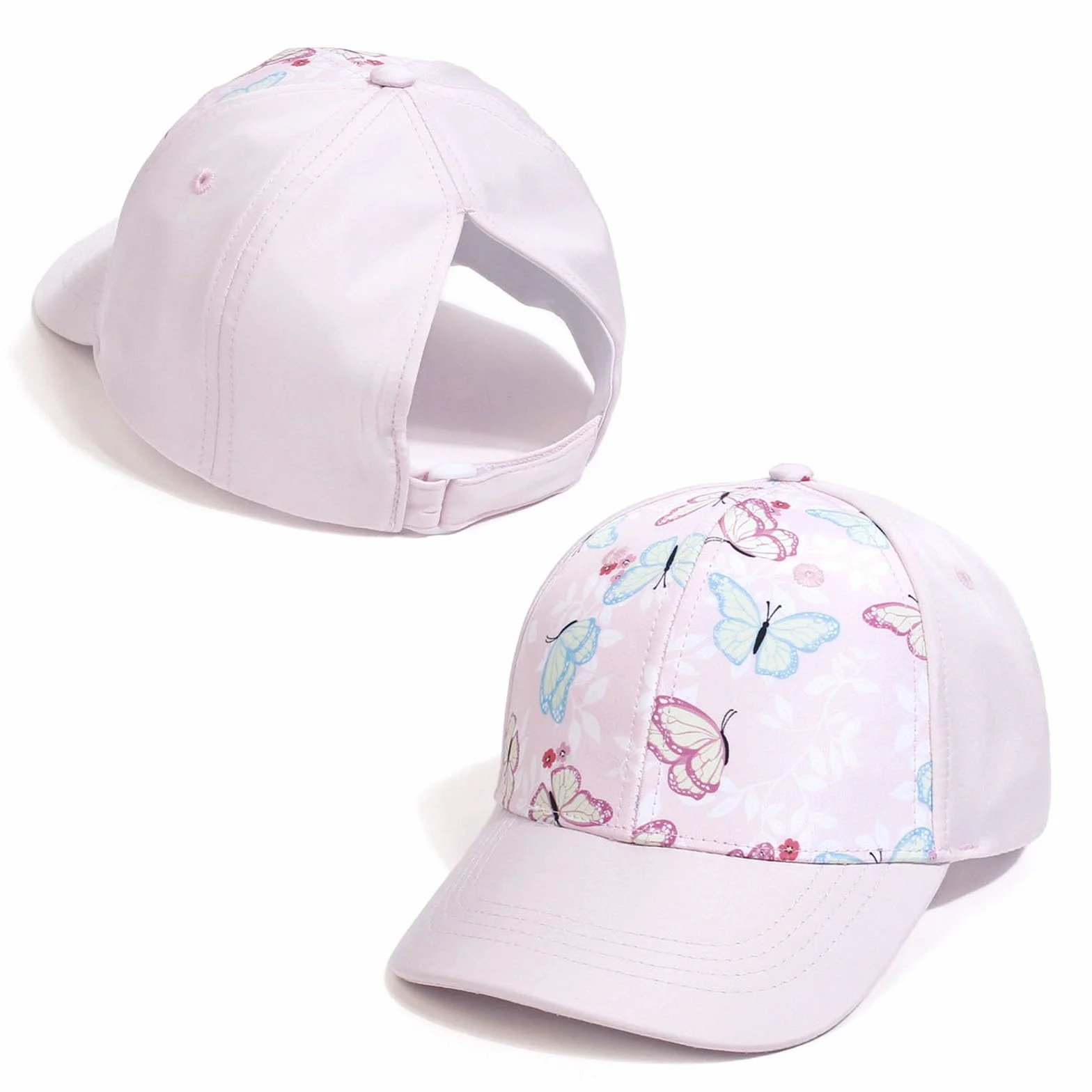 Casquette de Baseball pour Enfant Réglable de 3 à 8 Ans Casquettes Sport Baseballs pour Filles Garcon en Queue de Cheval Été Chapeau de Soleil Enfan Visière de Golf Tennis Visière Plage Cyclisme