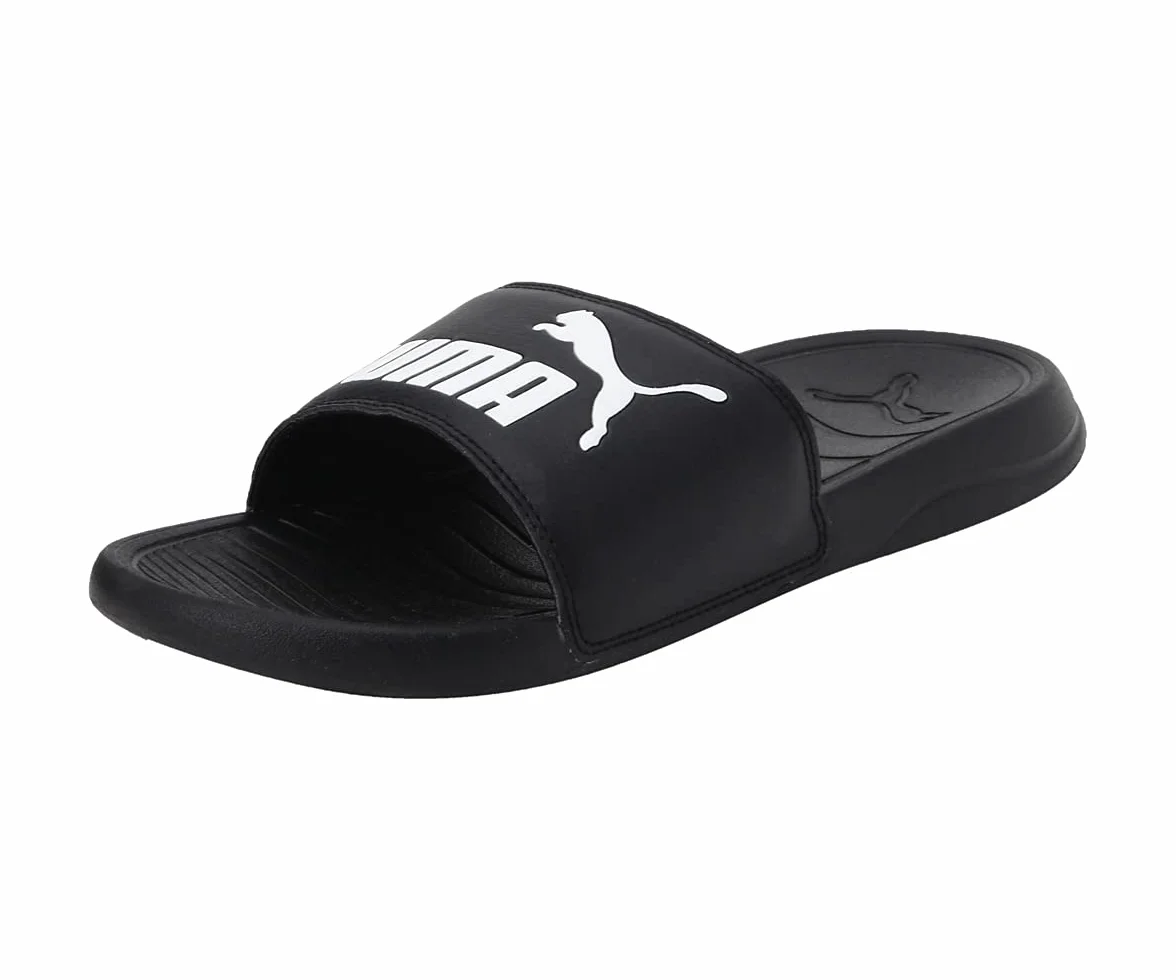 PUMA Popcat 20 Slide Sandal Męskie Czarno-Białe 42 EU