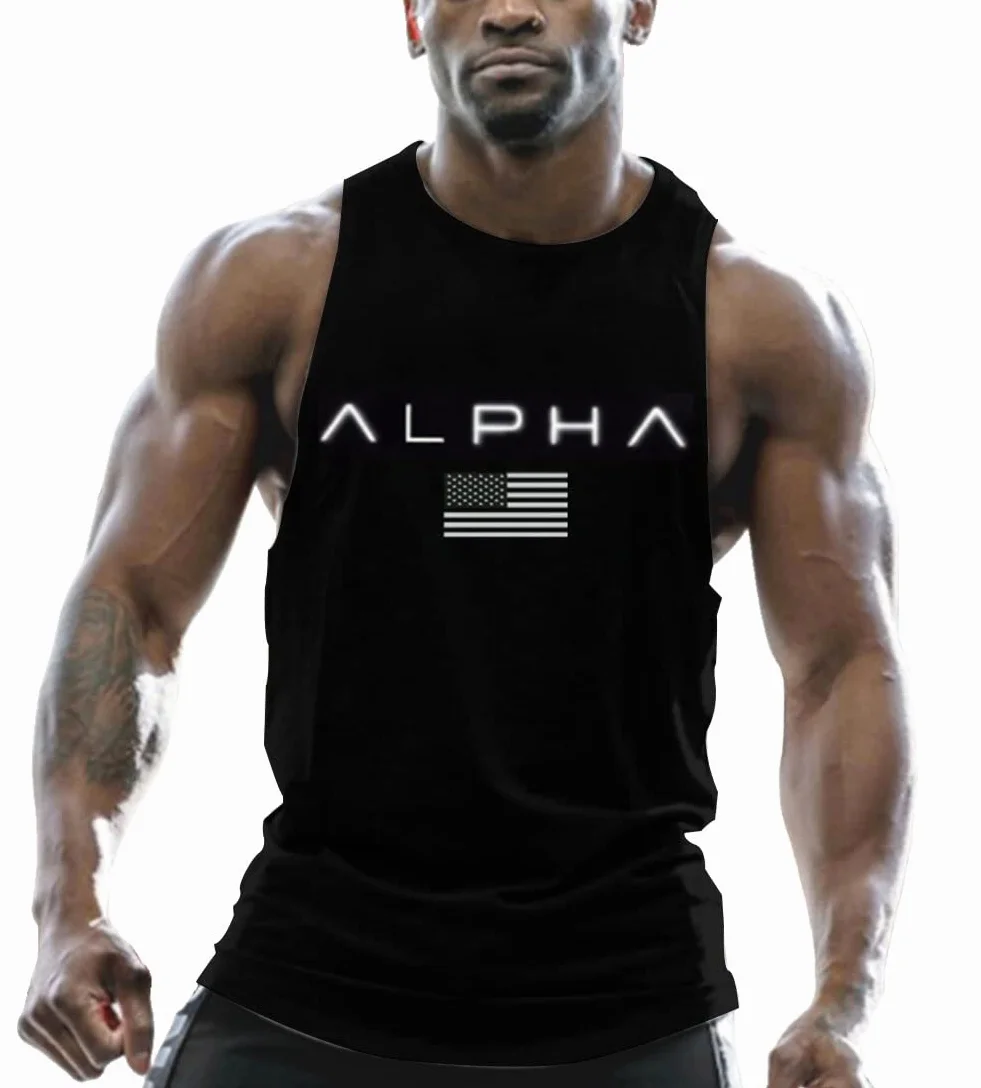 Debardeur Homme Musculation Débardeur sans Manche Debardeur Homme Coton Maillot de Corps Tank Top Stretch Fitness Gym Stringer