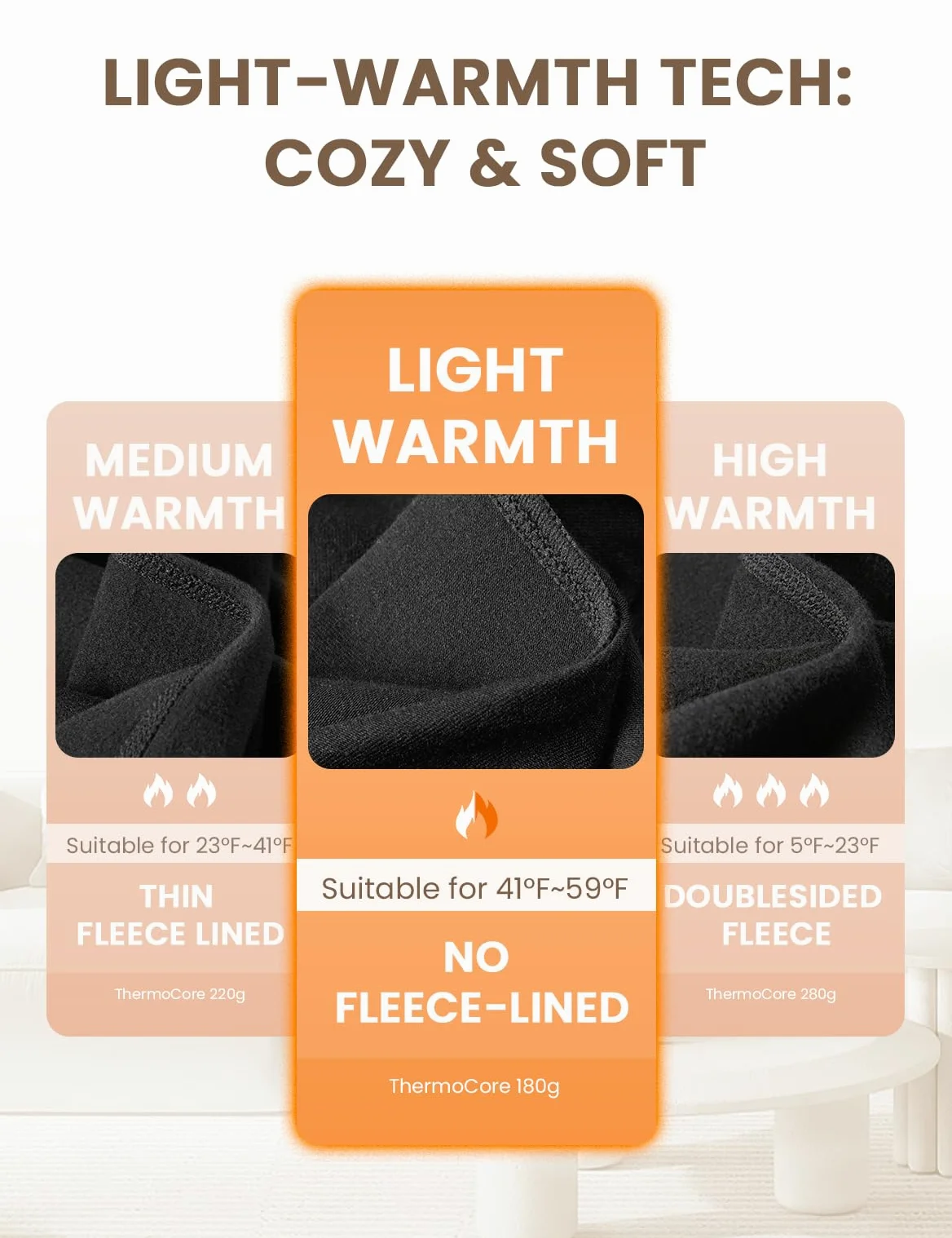 Sous-vêtement thermique pour homme avec doublure en polaire douce à manches longues et caleçon à séchage rapide