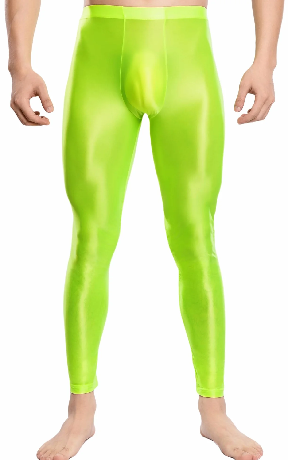 Collants moulants Legging brillant skinny pour homme - Stretch - Doux