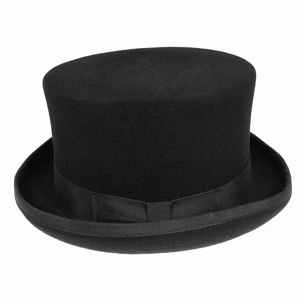 Jaxon & James Chapeau Haut de Forme Mid-Crown Noir