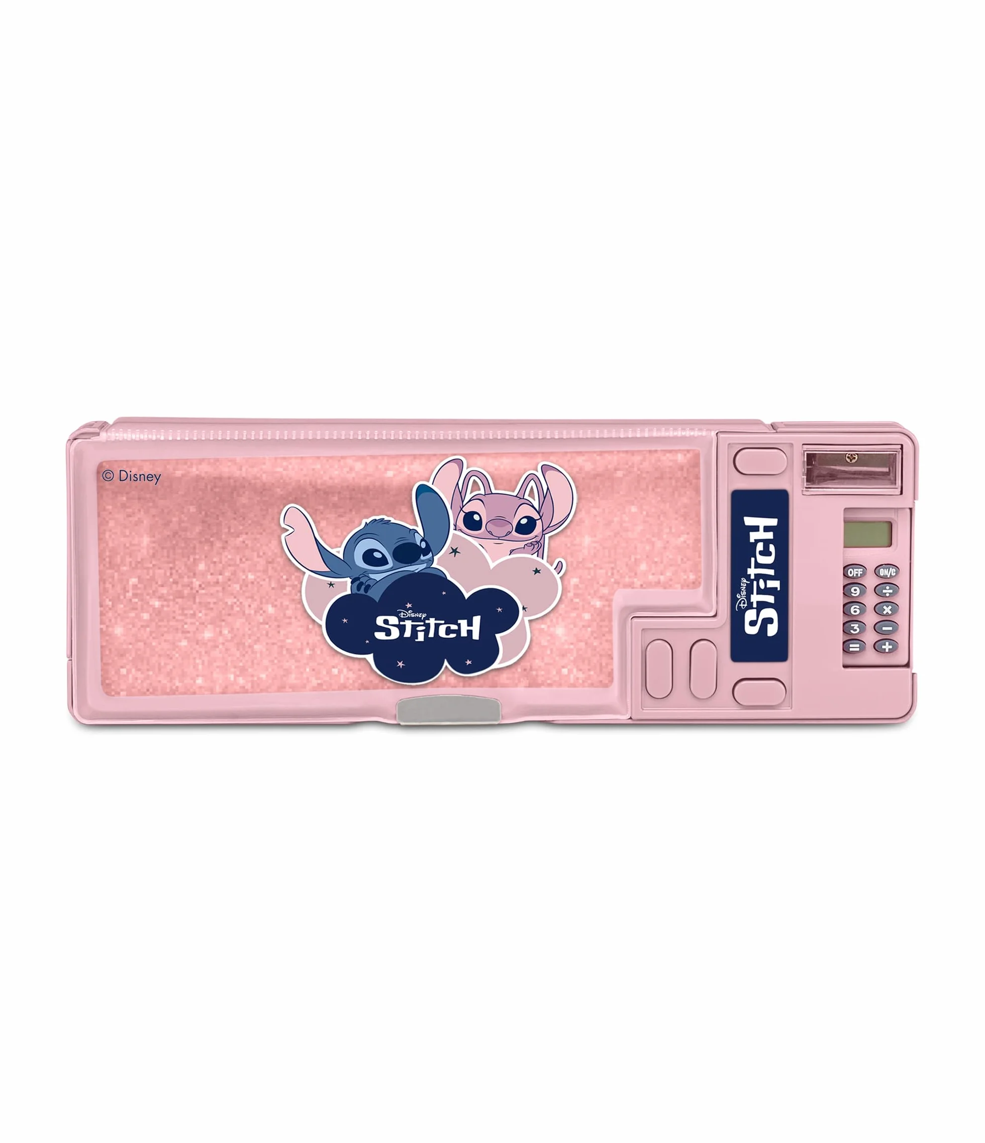 Seven Trousse d'école LILO & Stitch pour Enfants, Compartiments Pop up pour Crayons, gommes, règles, Calculatrice Incluse, tiroirs Magiques, étiquette nom Personnalisable, Produit Officiel, idée