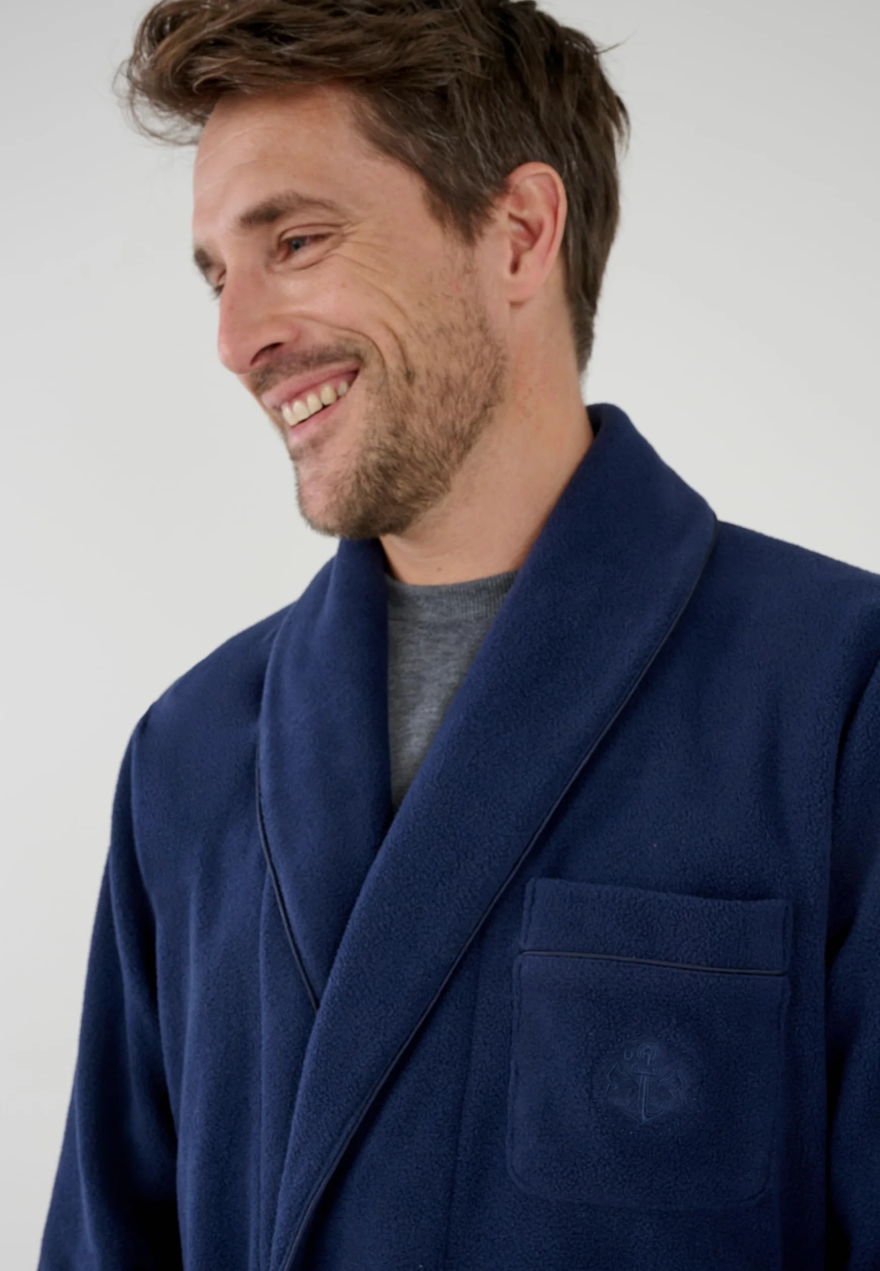 Damart Robe de Chambre Thermolactyl en Maille Polaire Robe De Chambre Homme