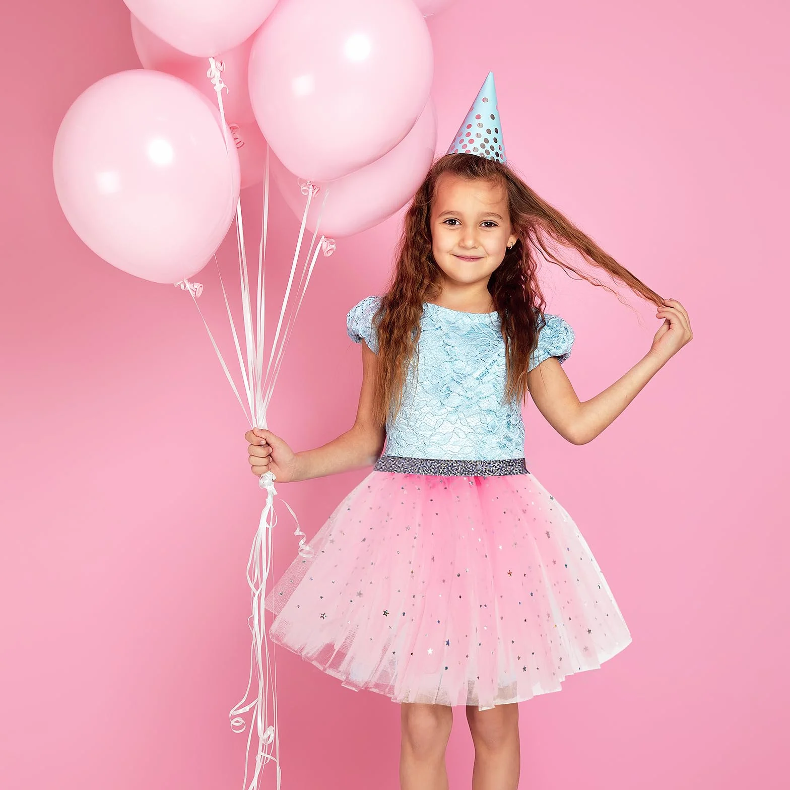 Jupe tutu à 3 couches en tulle à paillettes pour fille et femme - Pour bébé - Pour Noël, anniversaire