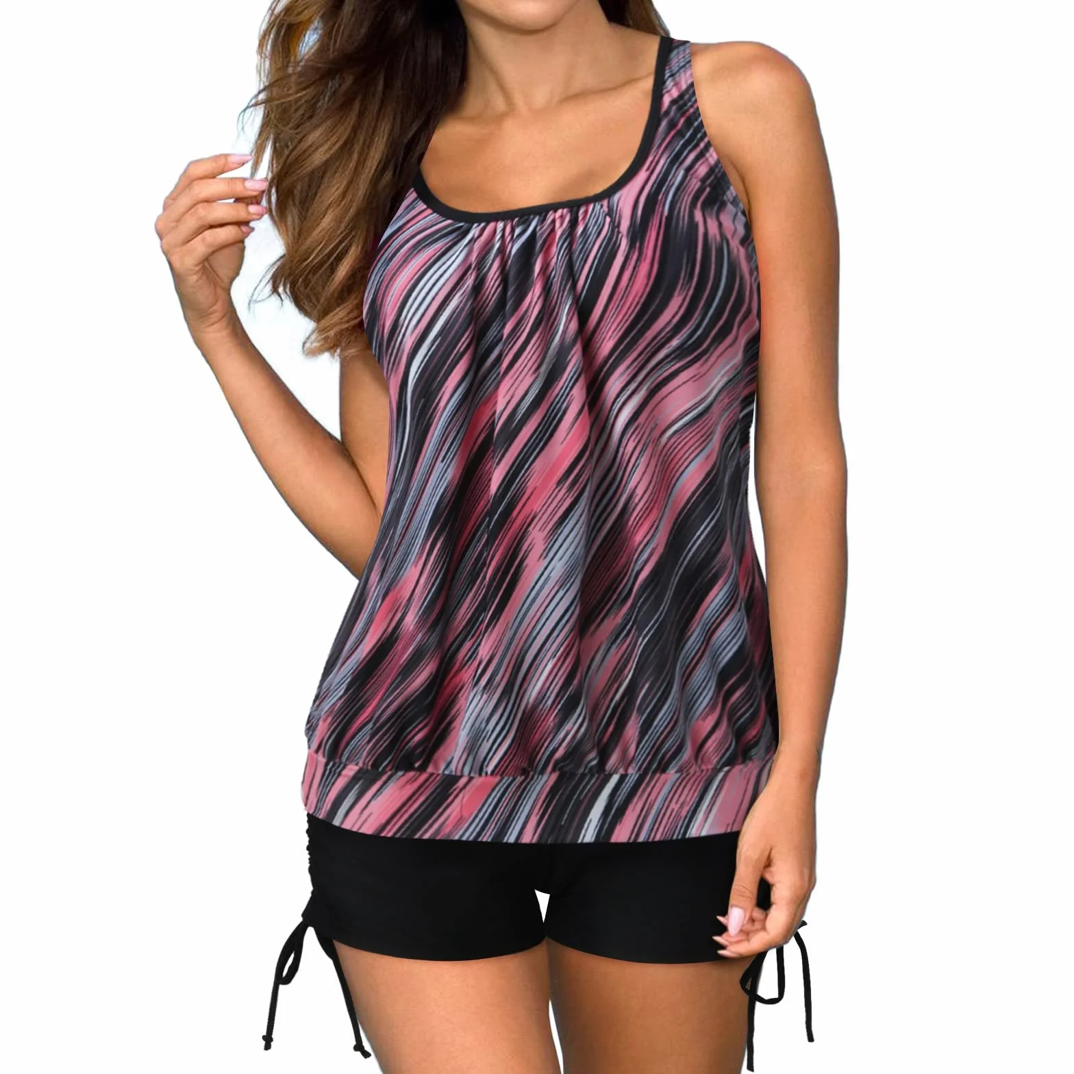 Maillot De Bain Jupette, Mayo De Bain Femme Maillot De Bain Tankini Femme Maillot De Bain Femme Tankini Ensembles Maillots Deux Pièces Femme Maillots De Bain Maternité Haut De # # # #