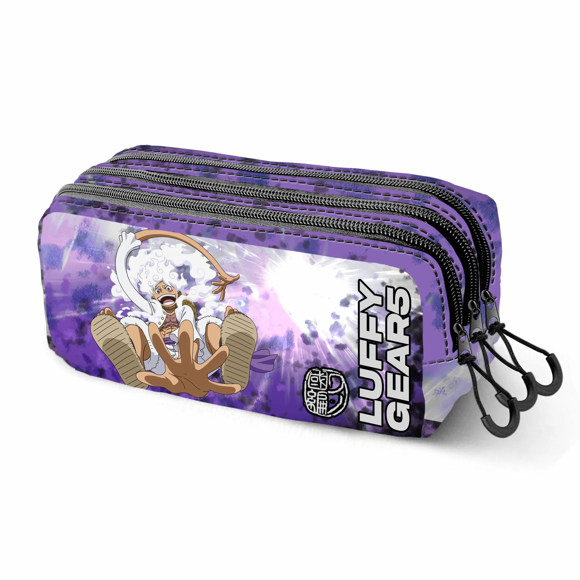 One Piece Luffy Gear 5 Trousse Trick Fan 2.2 Lilas 23 x 11 cm