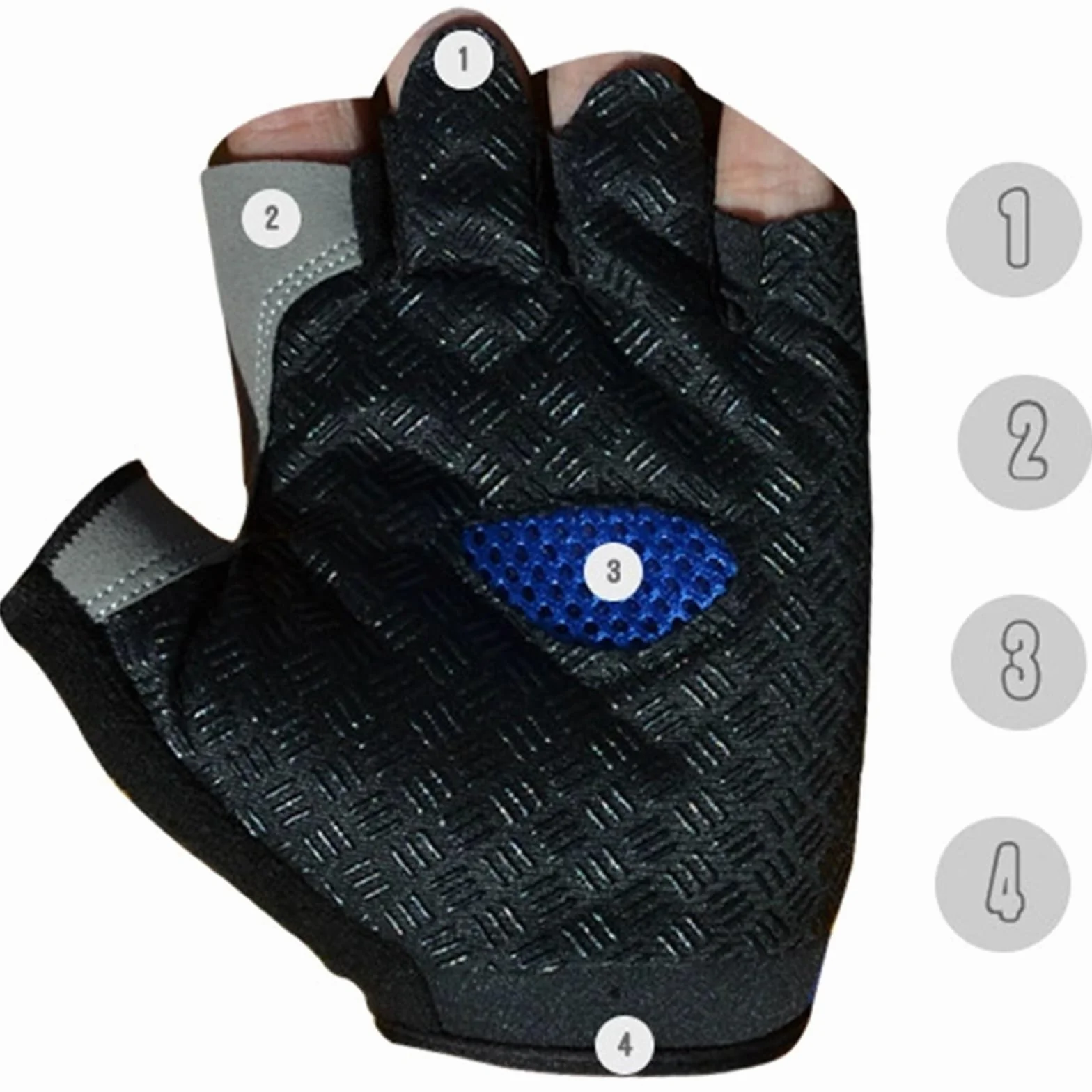 Gants de sport d'extérieur Antidérapants Polyester respirant pour Randonnée Escalade Fitness Protection