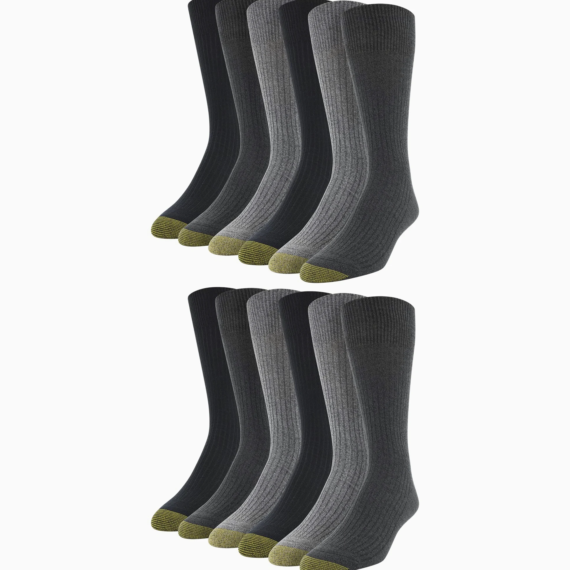 Gold Toe Stanton Crew Chaussettes pour homme, par lot, Large