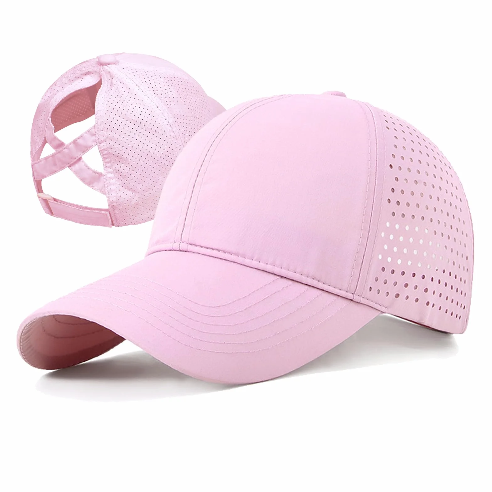 Casquette de Baseball Filles Ajustable, Été Chapeau de Soleil Enfant Réglable, Séchage Rapide, Respirant Casquette de Sports Polyvalente, Chapeau pour Extérieur Camping Jeu Randonnée