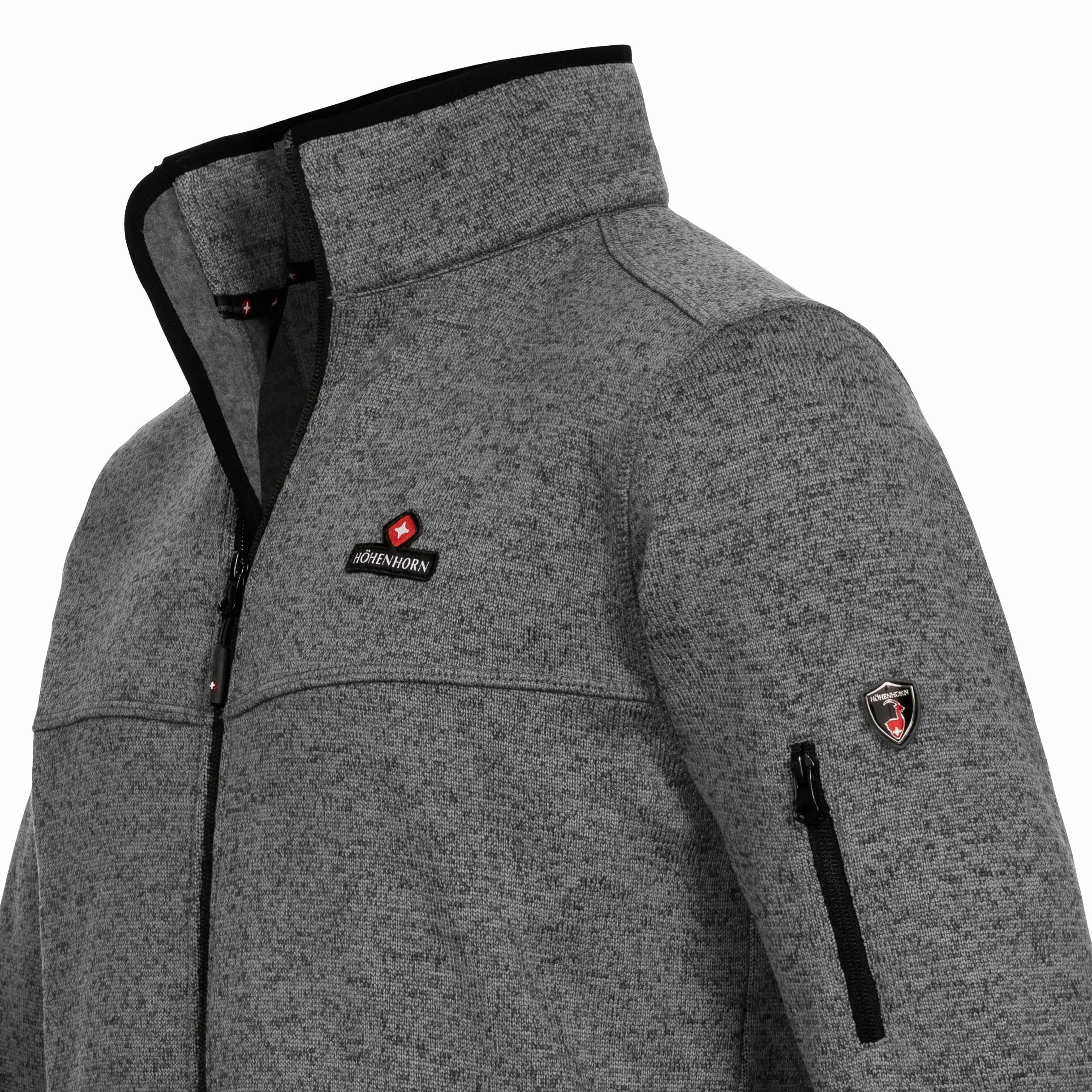 Höhenhorn Tacul Herren Jacke Fleece Strickjacke Grau GR. S