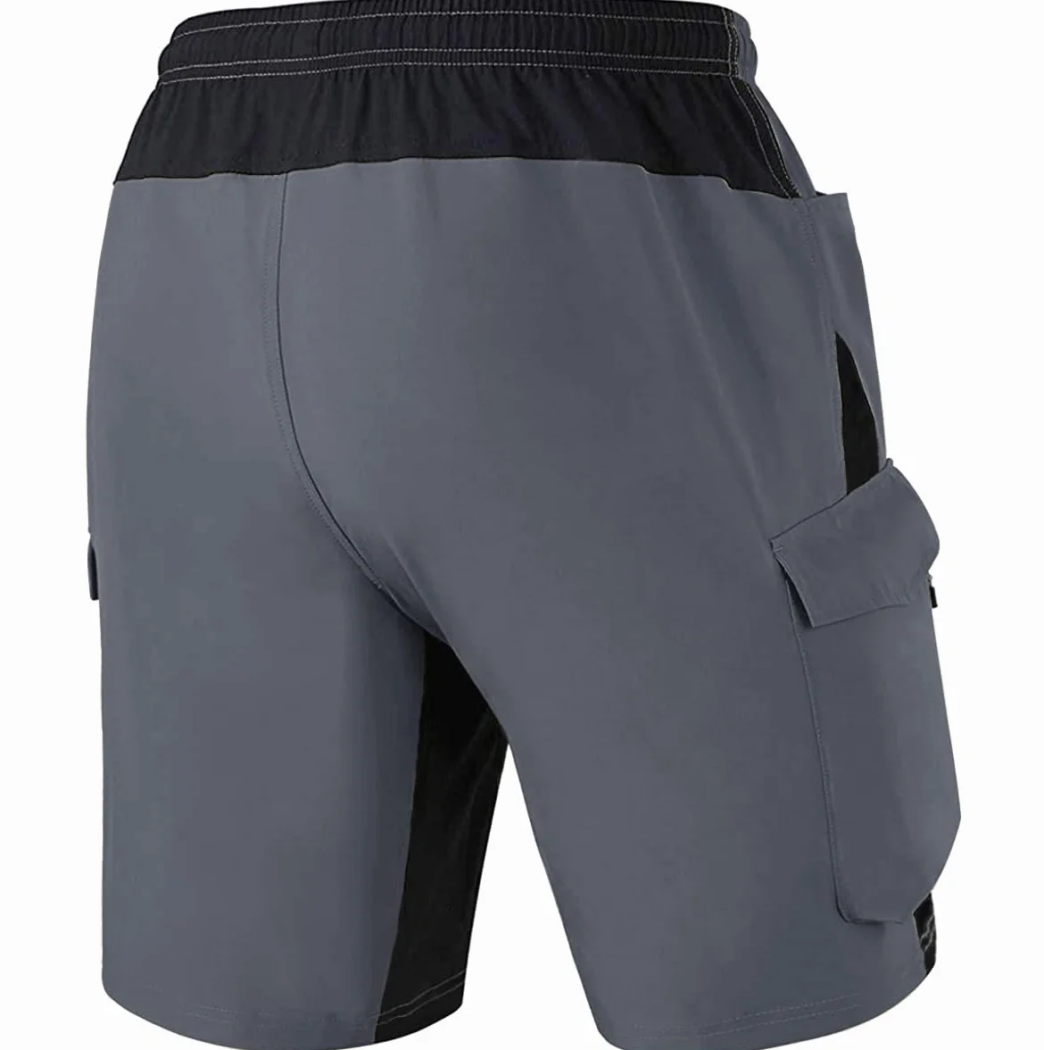 VAYAGER Short de Cyclisme VTT pour Homme avec 3D Rembourré, Short de Vélo de Montagne Homme Séchage Rapide Coupe Large et Léger