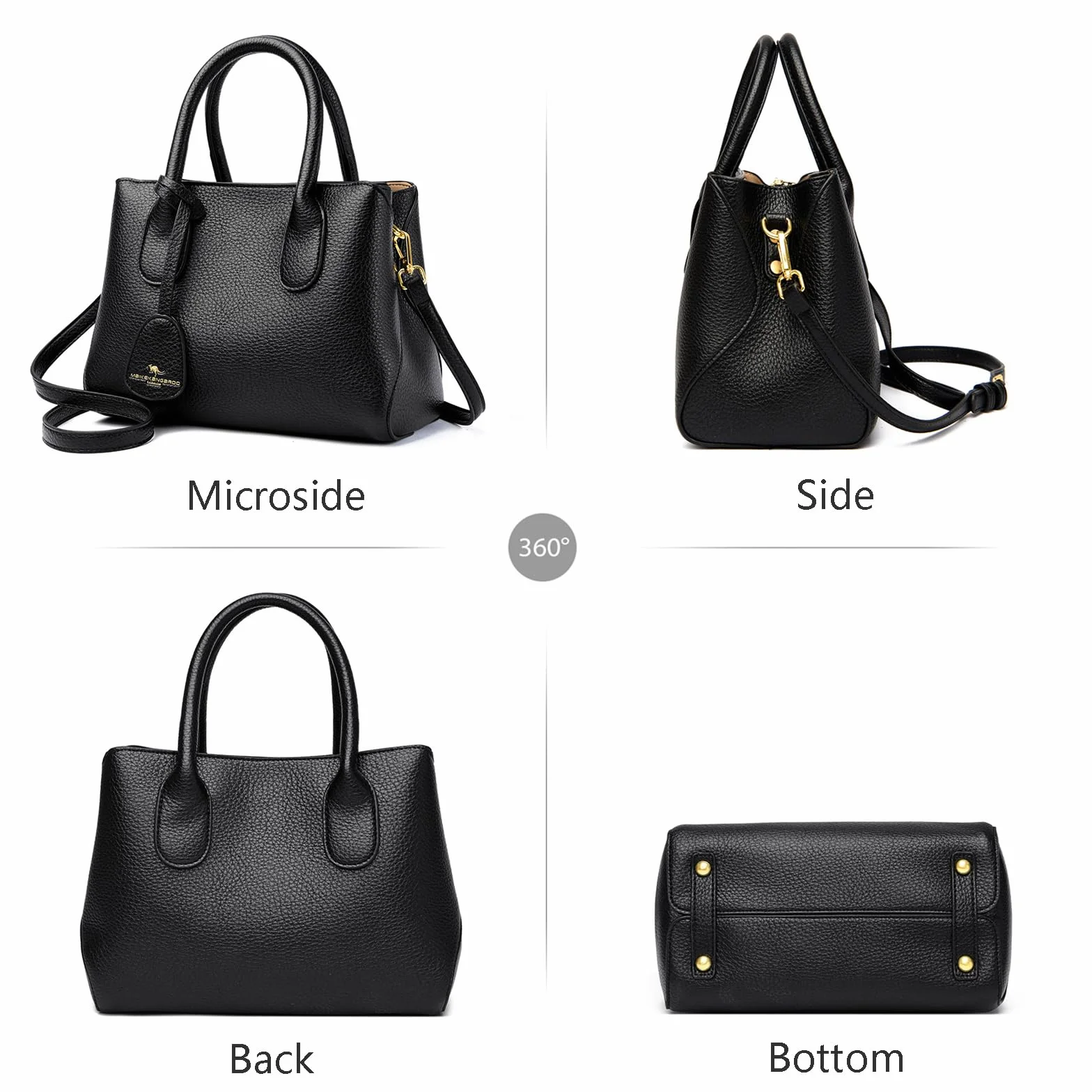Sac a Main Femme PU Cuir Sacs portés main Mode Sacs à Bandoulière Simplicité Sac Sacoche