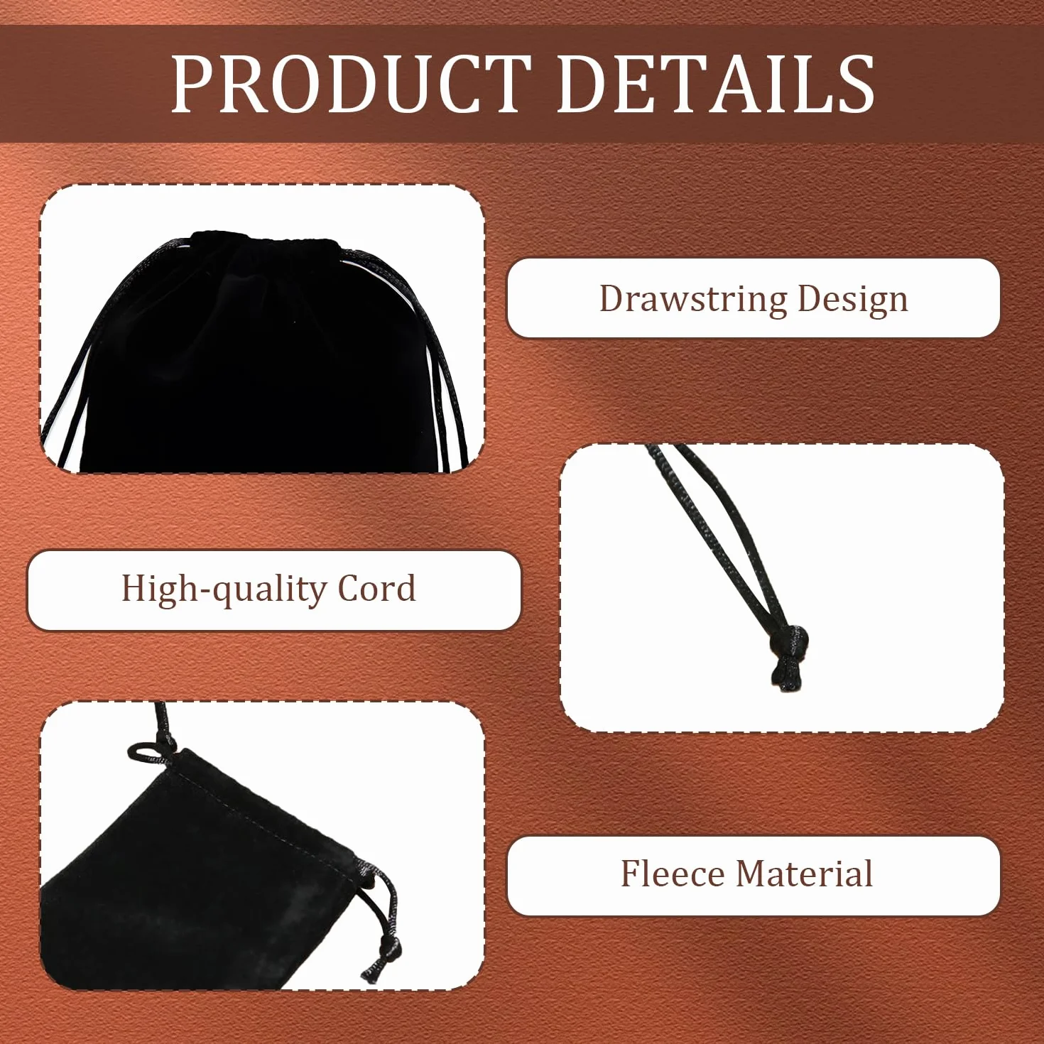 Lot de 6 Grandes Pochettes Cadeau en Velours Noir 20x30cm, Sac Tissu avec Cordon de Serrage pour Bijoux Mariage Fête Anniversaire Pochon Réutilisable Élégant pour Cadeaux et Rangement de Petits Objets
