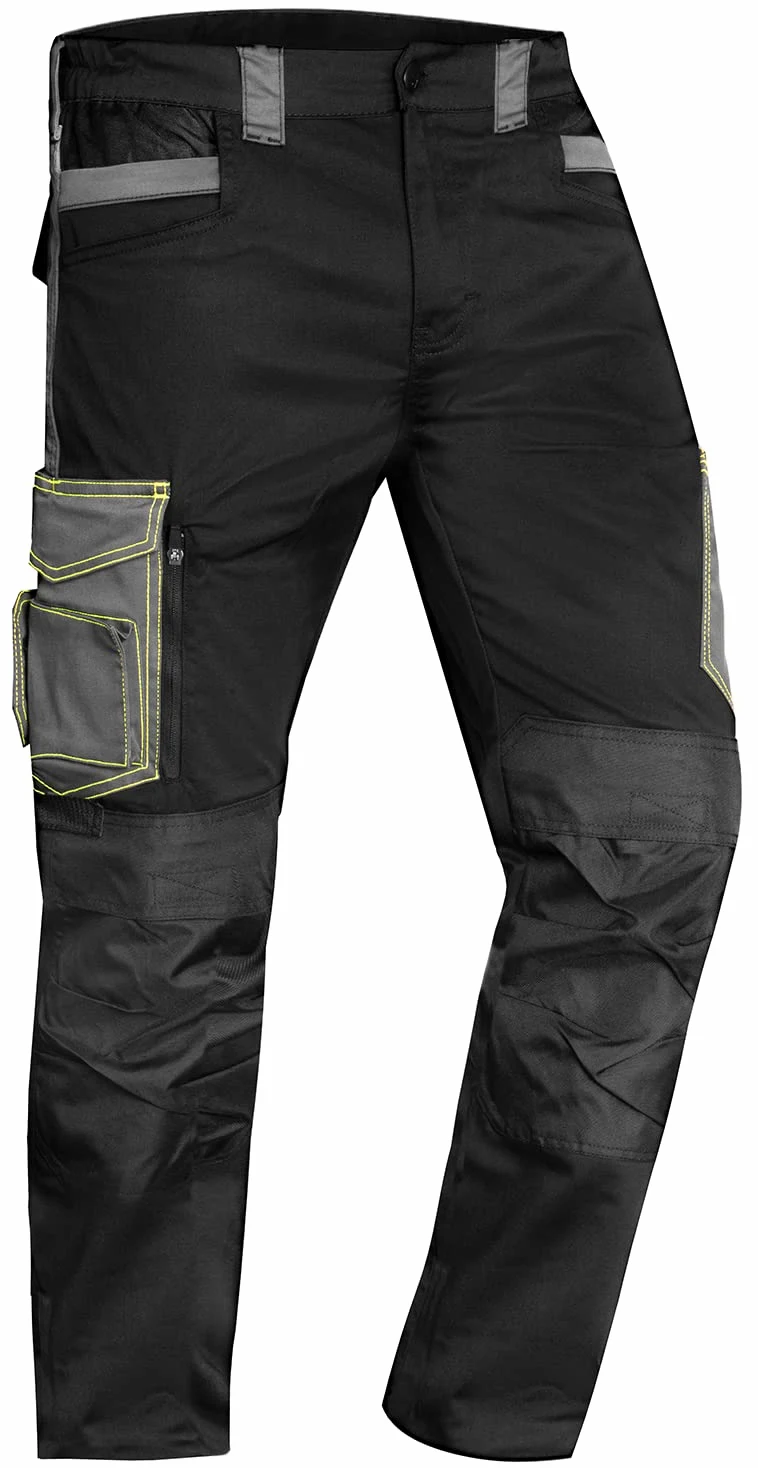 ACE Pantalon de Travail Genesis pour Homme - Pantalon Cargo avec Ceinture Élastique - Multipoche