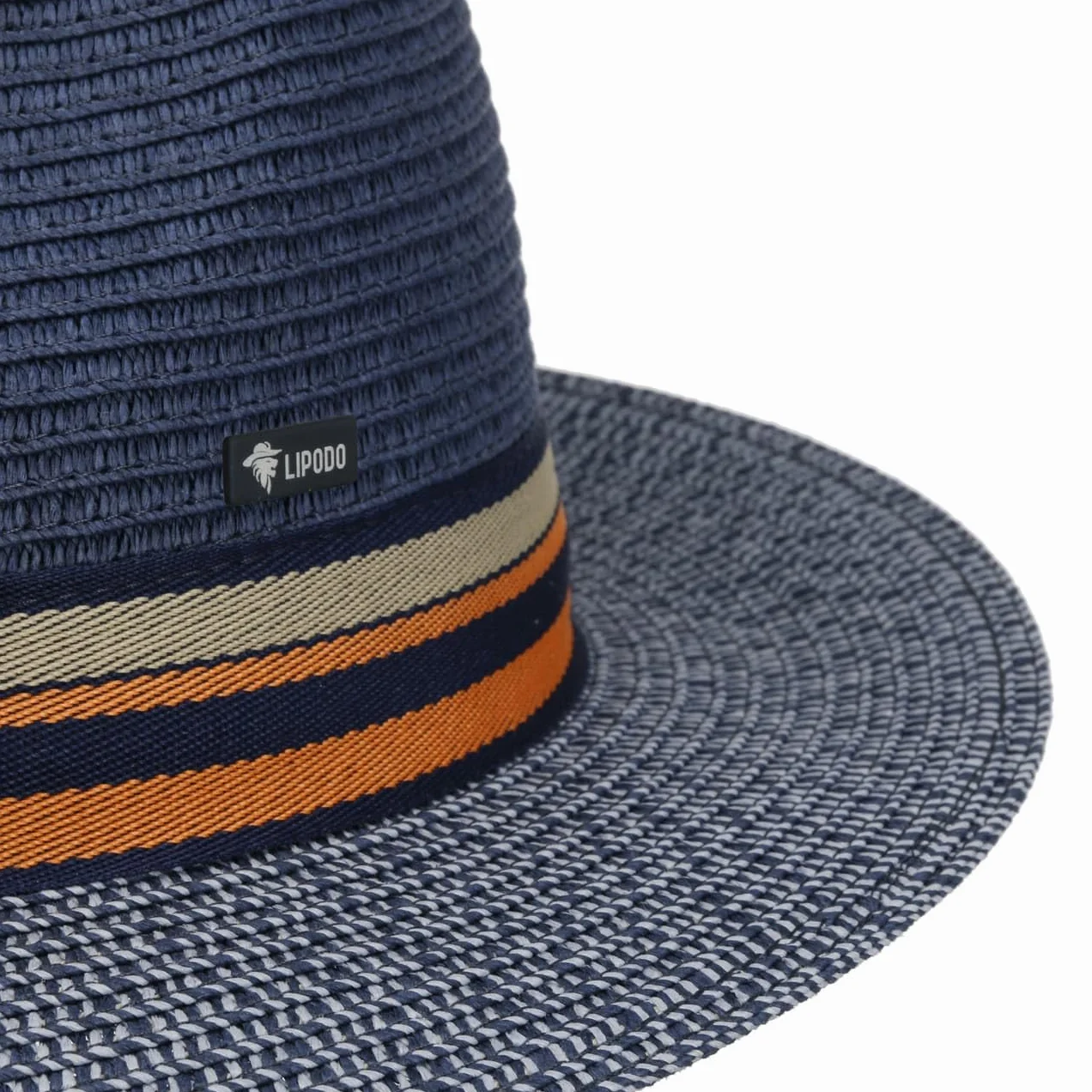 Chapeau Bogart Multicolore en Paille Fabrique en Italie Homme