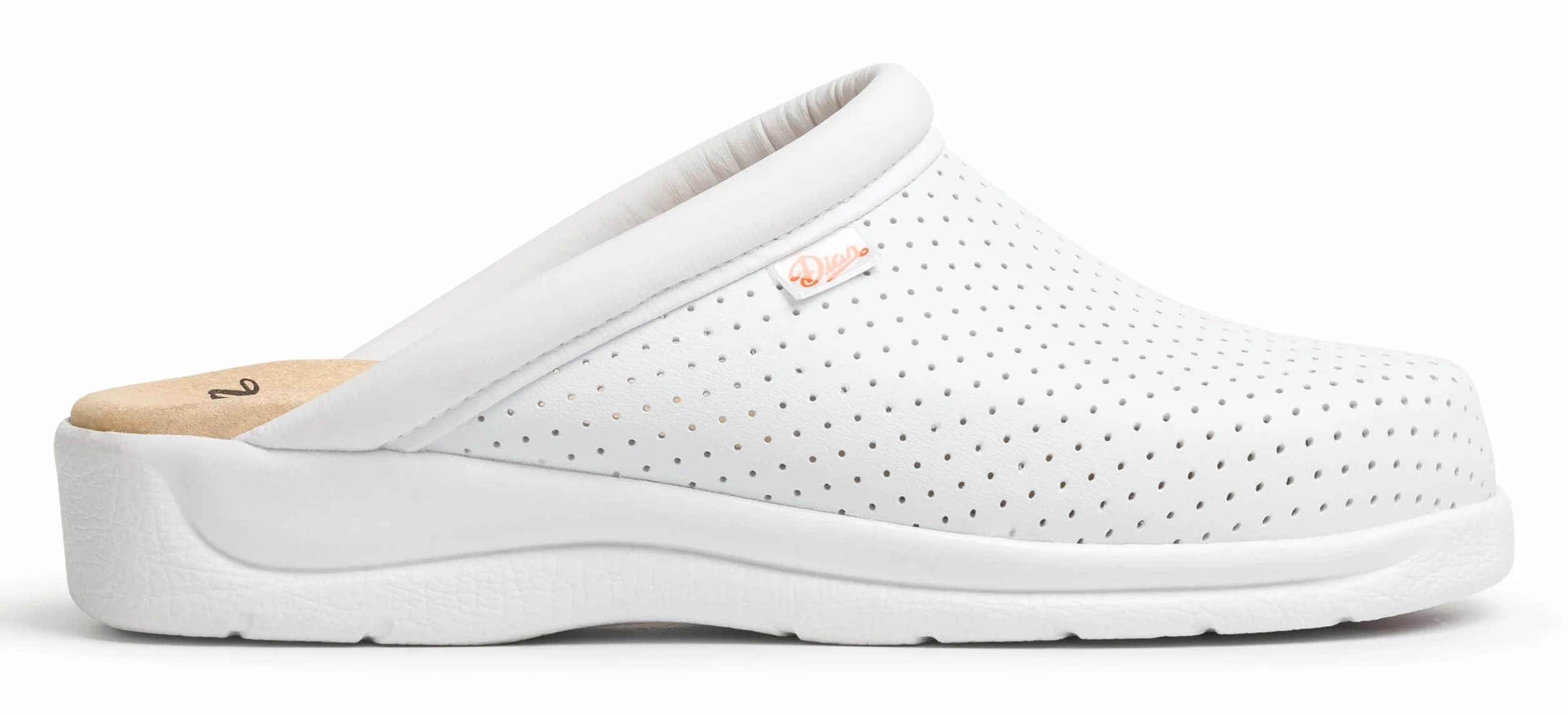 DIAN Mixte Health Care Professional Shoe, Blanc Pise, 37 EU