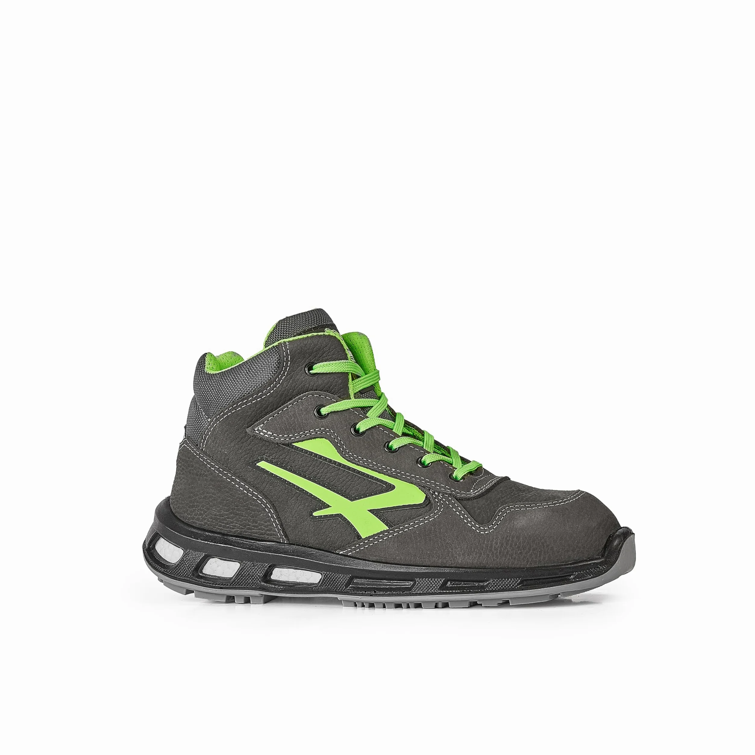 U-Power Red Lion Hummer, Chaussures de sécurité, Hautes, Légères et Flexibles, Anti perforation, Anti crevaison, avec Insert Infinergy, avec Embouts en Aluminium (Grey & Green 41)