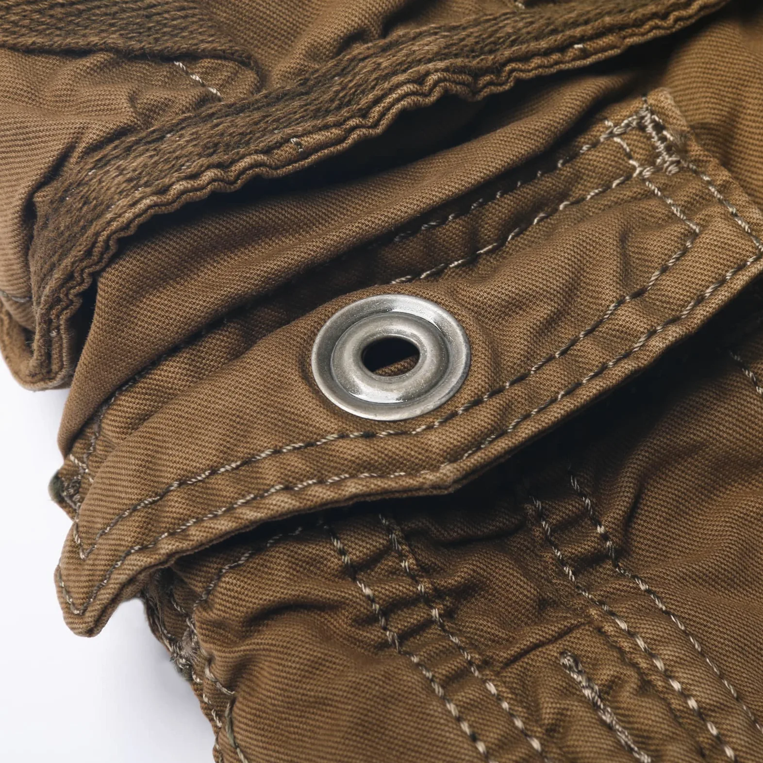 Shorts Cargo Léger pour Homme Short de Travail Utilitaire Short Extérieur en Coton sergé Short Multi-Poches Idéal pour Eté