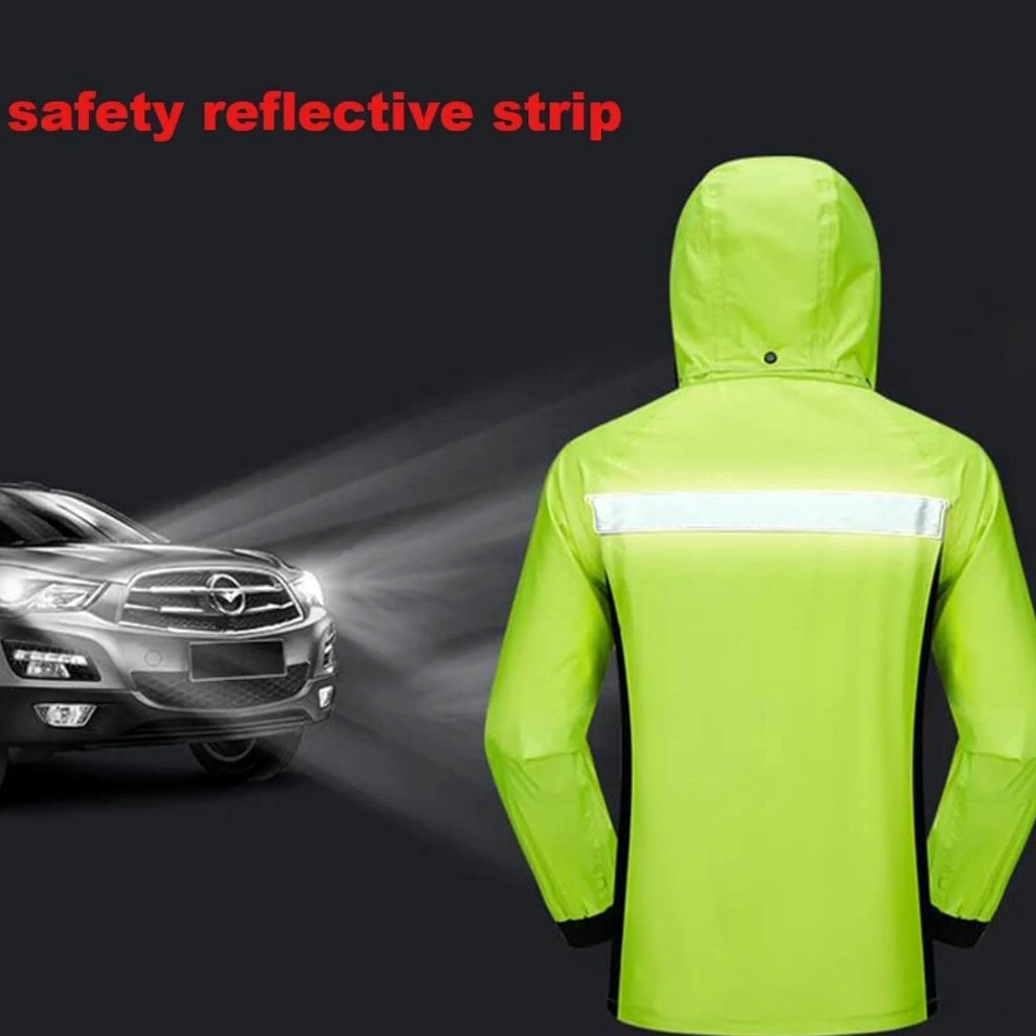 Vêtements de Pluie de Travail Mackintoshes for Hommes et Femmes, flaques d'eau à Capuche for Hommes et Femmes, Mackintoshes et Pantalons de Pluie for Femmes, imperméables en PVC(3XL)