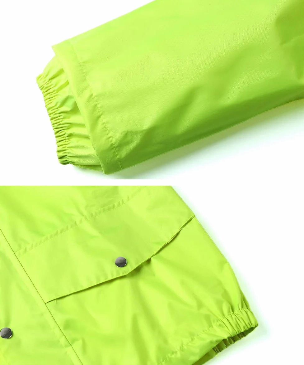 Homme Combinaisons de Pluie Moto Manteaux Imperméables Pantalon de Pluie et Veste Coupe-Vent Combinaison imperméable à Capuche
