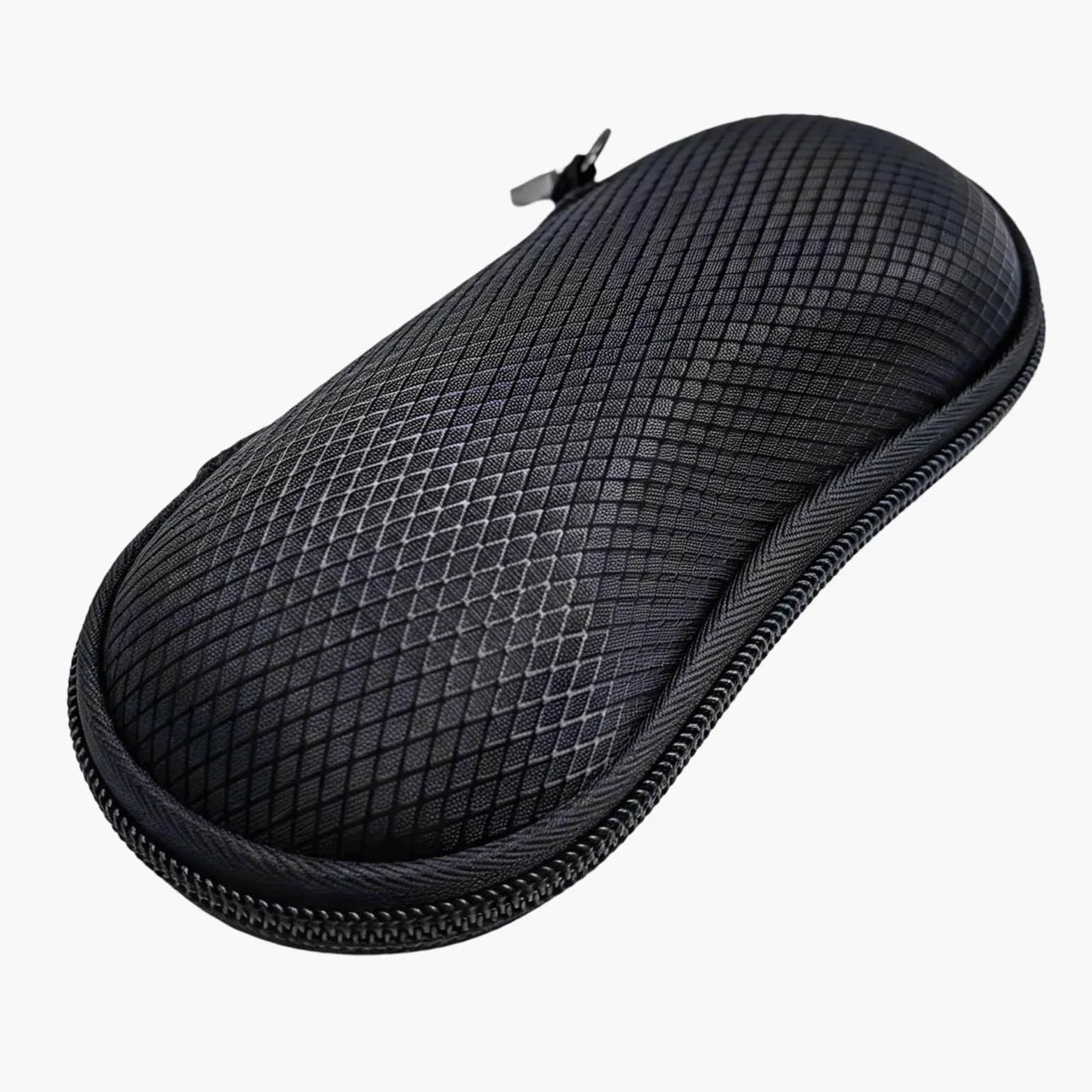 Étui à lunettes rigide portable avec mousqueton | EcoGleam Lot de 6 étuis à lunettes en mousse noire avec mousqueton en polyuréthane pour lecture, conduite, lunettes de soleil