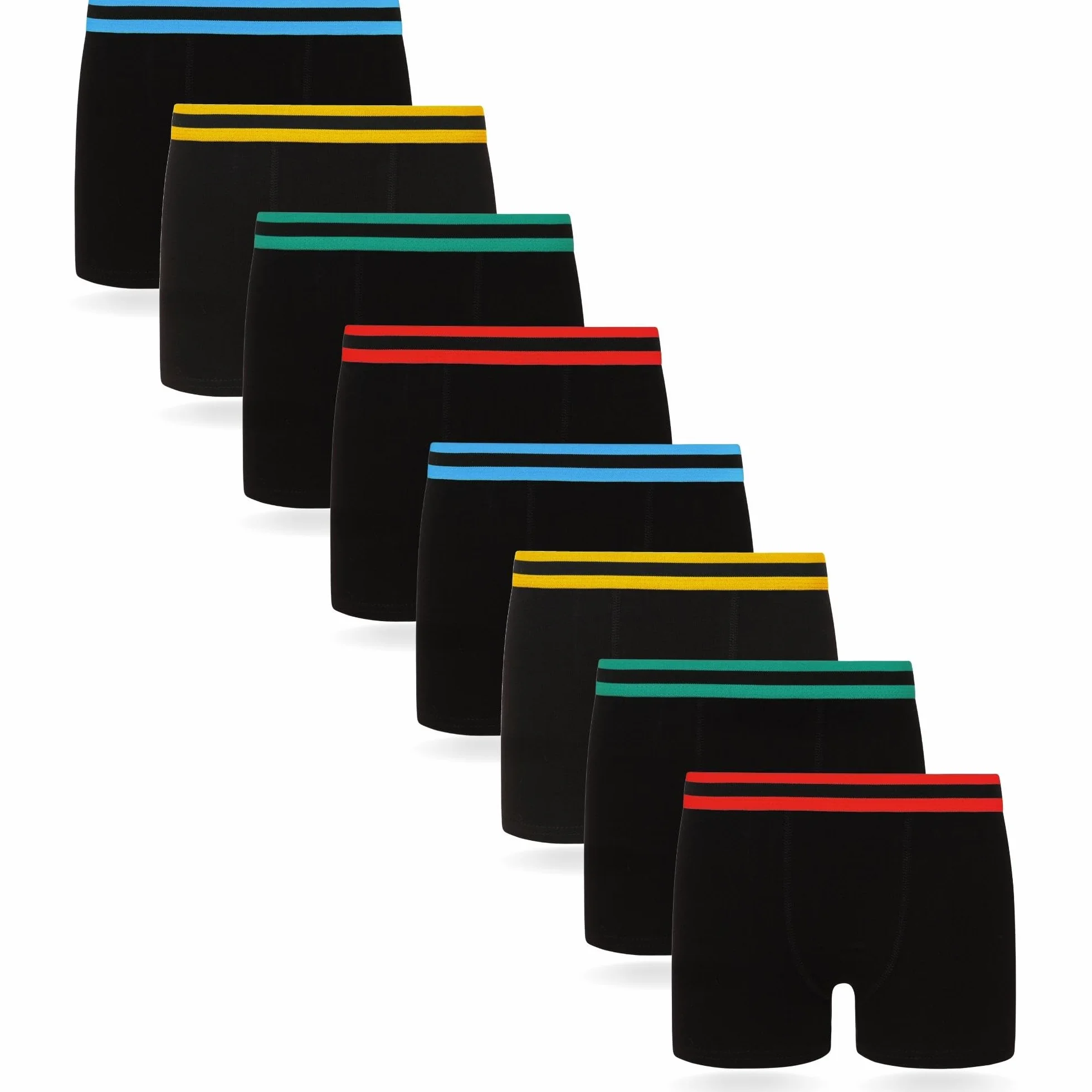 FM London Lot de 8 Boxer Enfant - Boxers Confortables pour Enfants dans Une variété de Couleurs