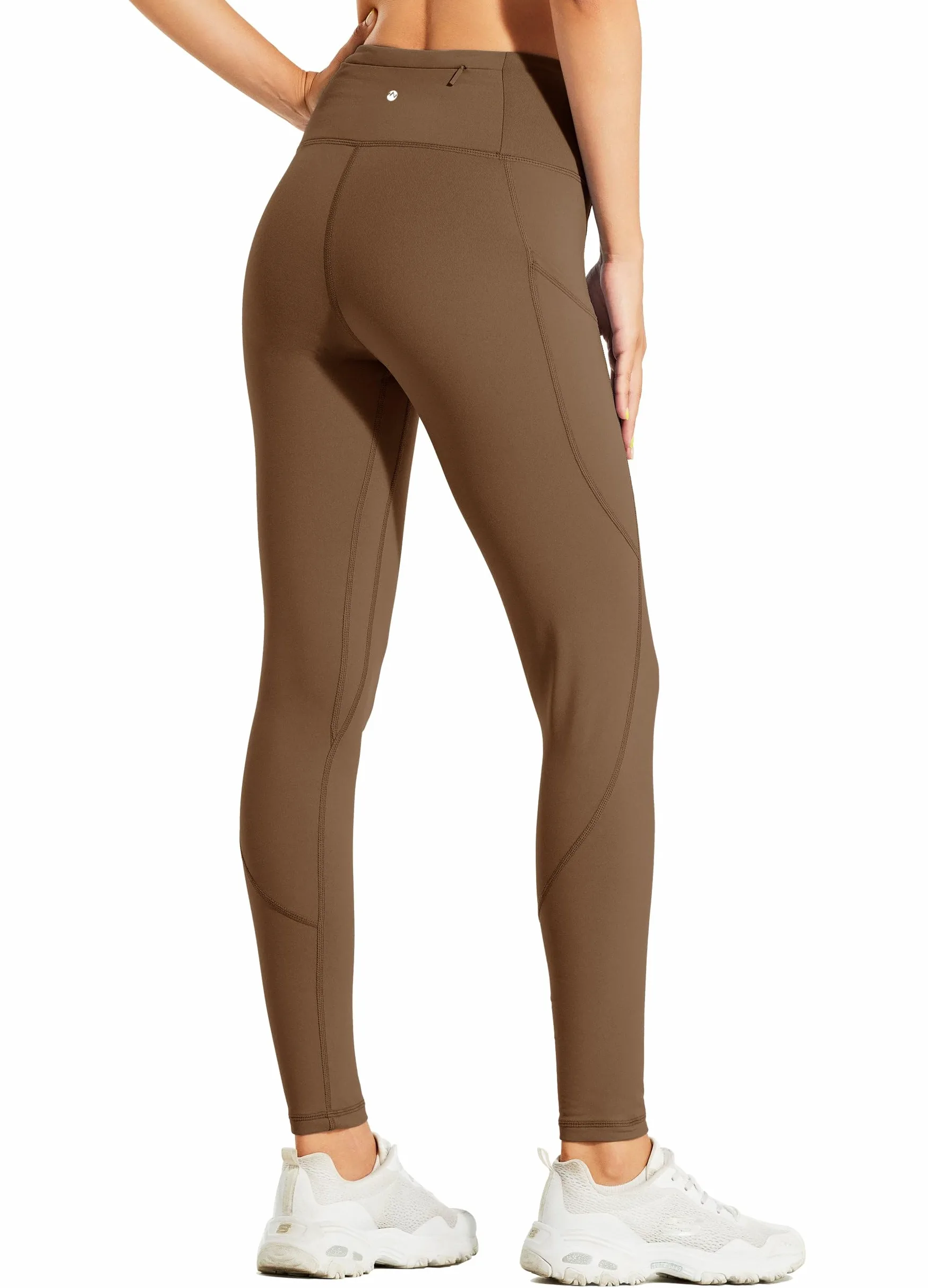 WILLIT Leggings doublés en polaire pour femme - Imperméables - Pour l'hiver - Pour le yoga - Taille haute
