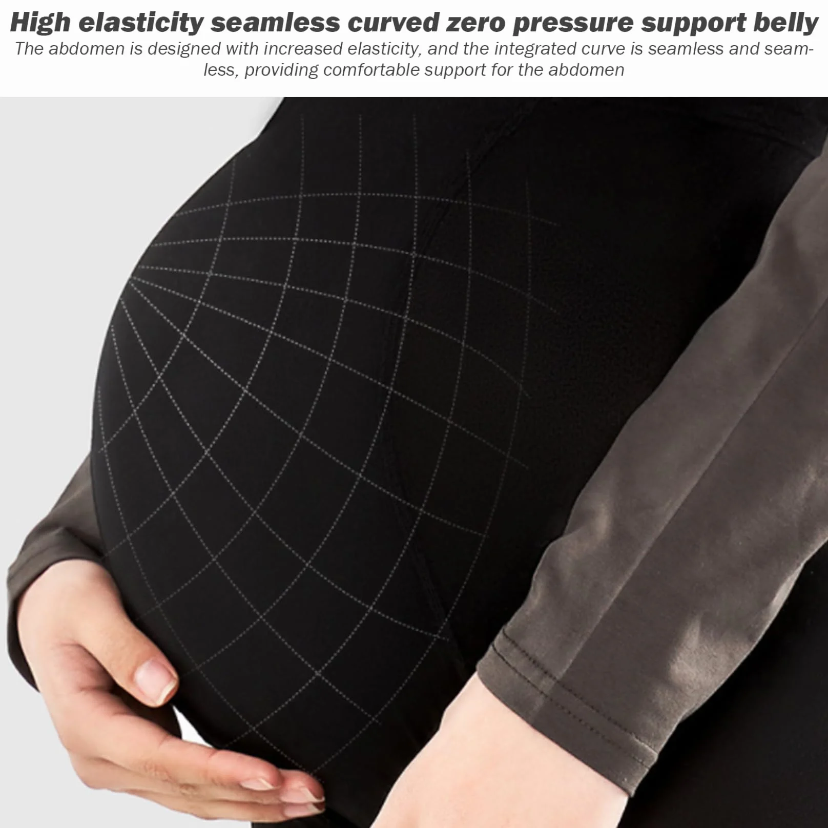 Des collants de maternité sur le ventre, les collants de maternité soutiennent le ventre adaptable mince collants de maternité ergonomique avec une grande taille de sandale d'orteil de maternité, moy