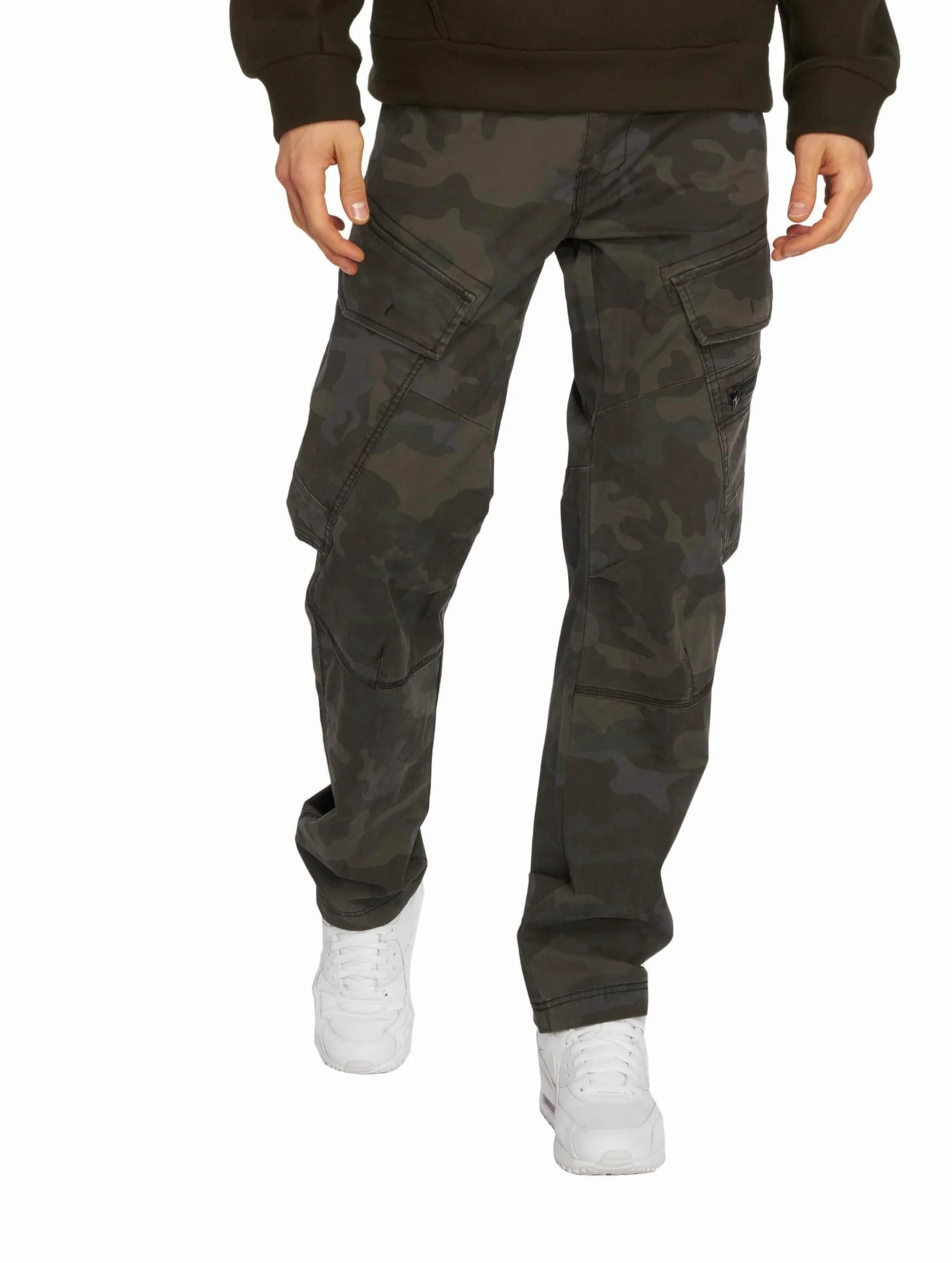 Brandit Pantalon Slim Fit Adven Homme Pantalon en Toile Noir Slim Fit