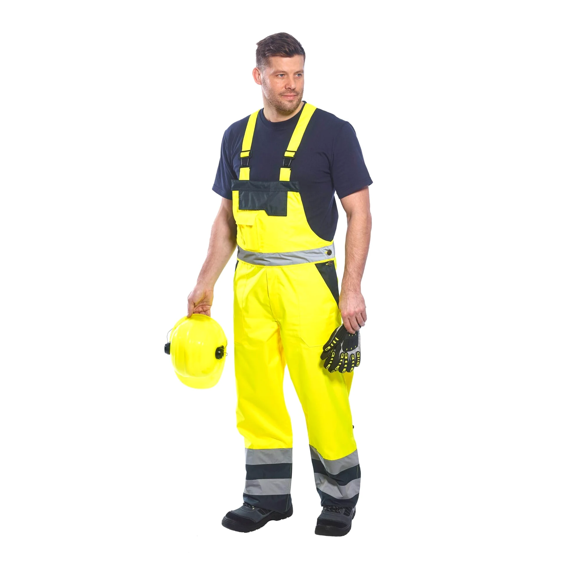 Portwest Salopette contrastée non doublée coupe régulière