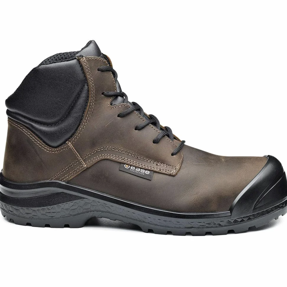 Base Protection, Be-Browny Top Botte de Sécurité pour Femmes et Hommes, Marron, Taille 45