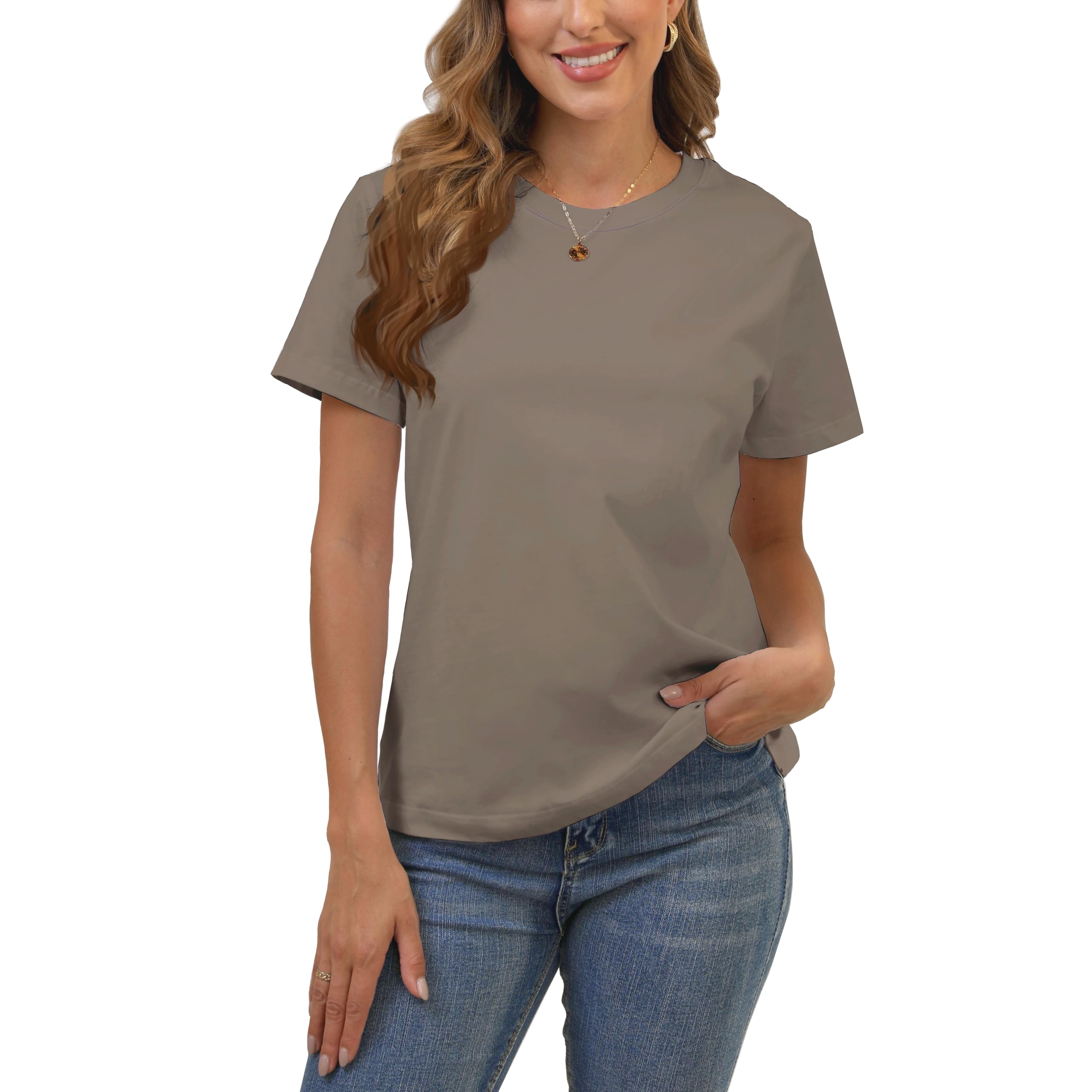 Women's Essential Cotton Crew Neck T-Shirt